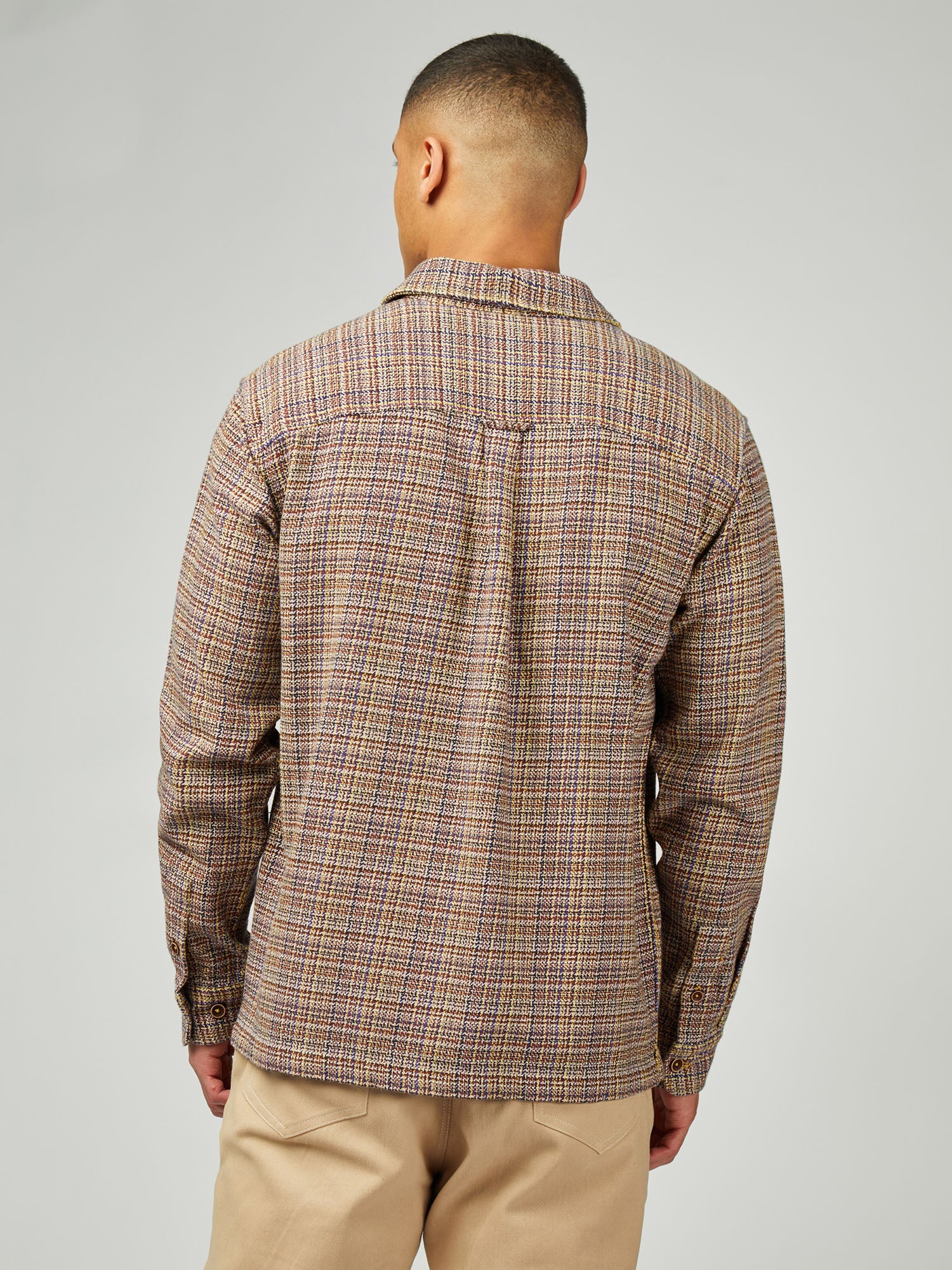 Ben Sherman - Diffused Plain Overshirt - Rust