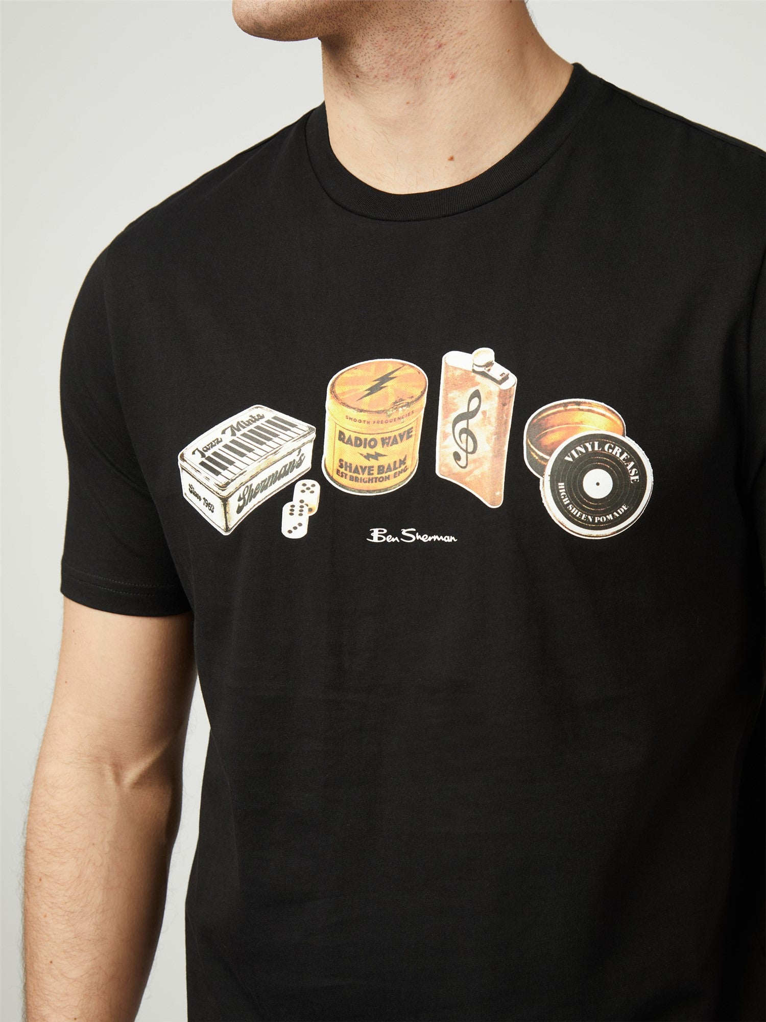 Ben Sherman - Gentlemens Tins Tee - Black