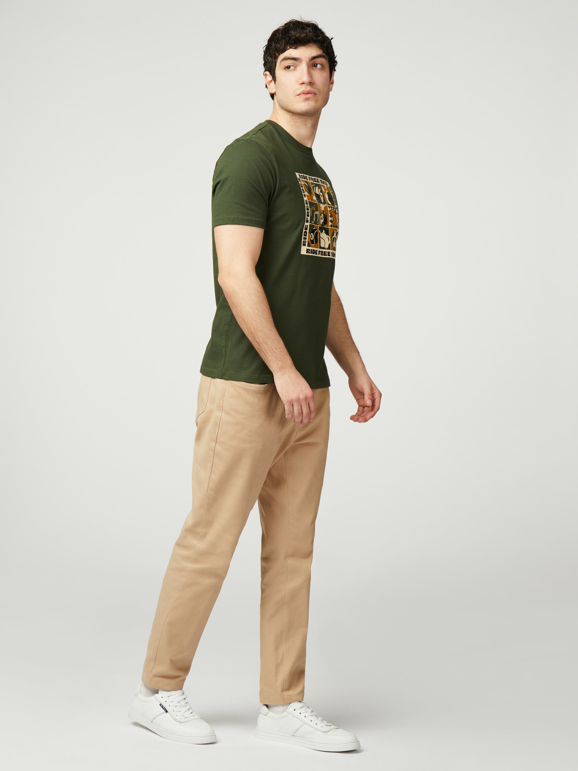 Ben Sherman - Trippy Helmets Tee - Camouflage