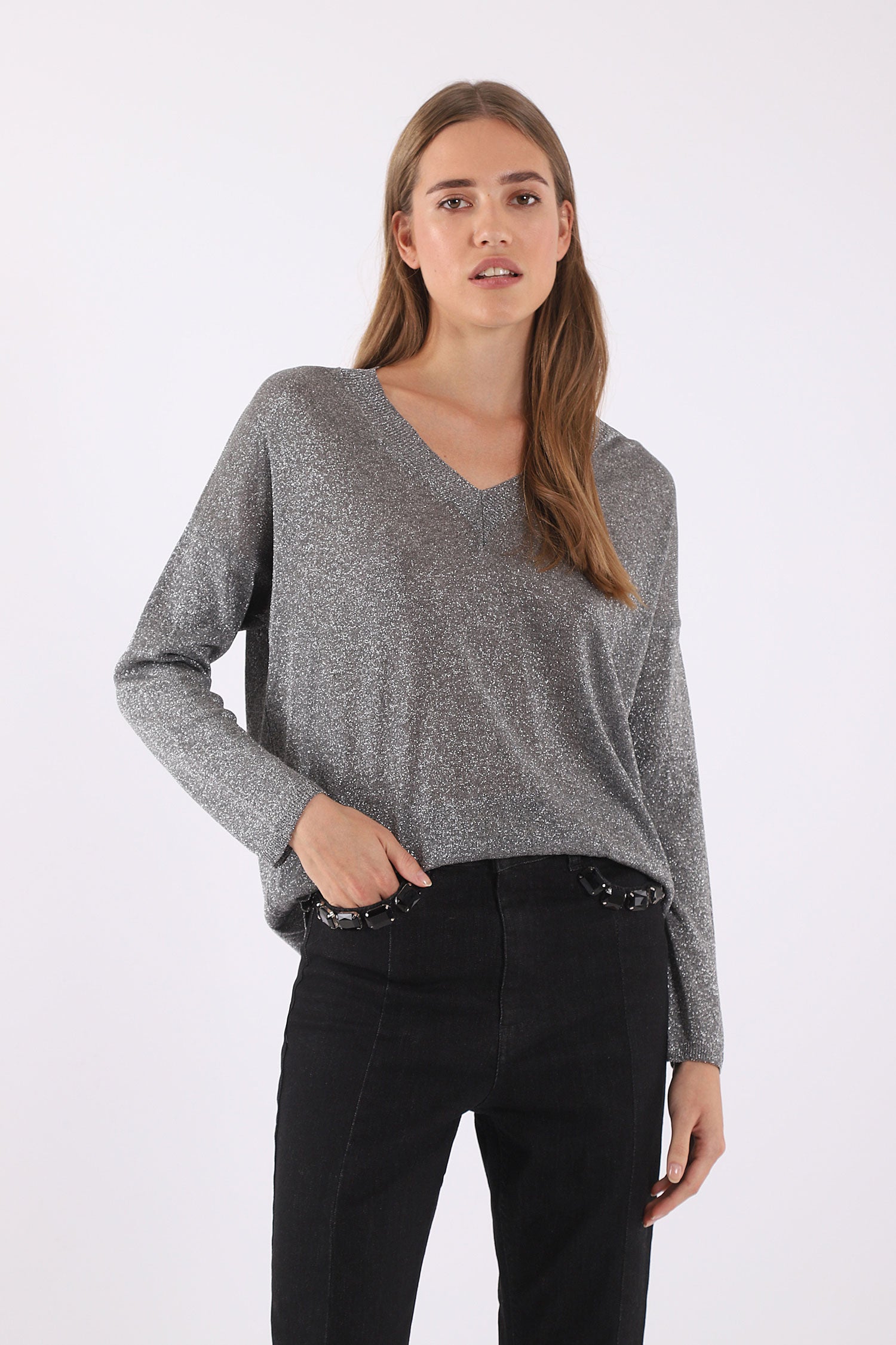 Dixie - Silver Knit - Argento