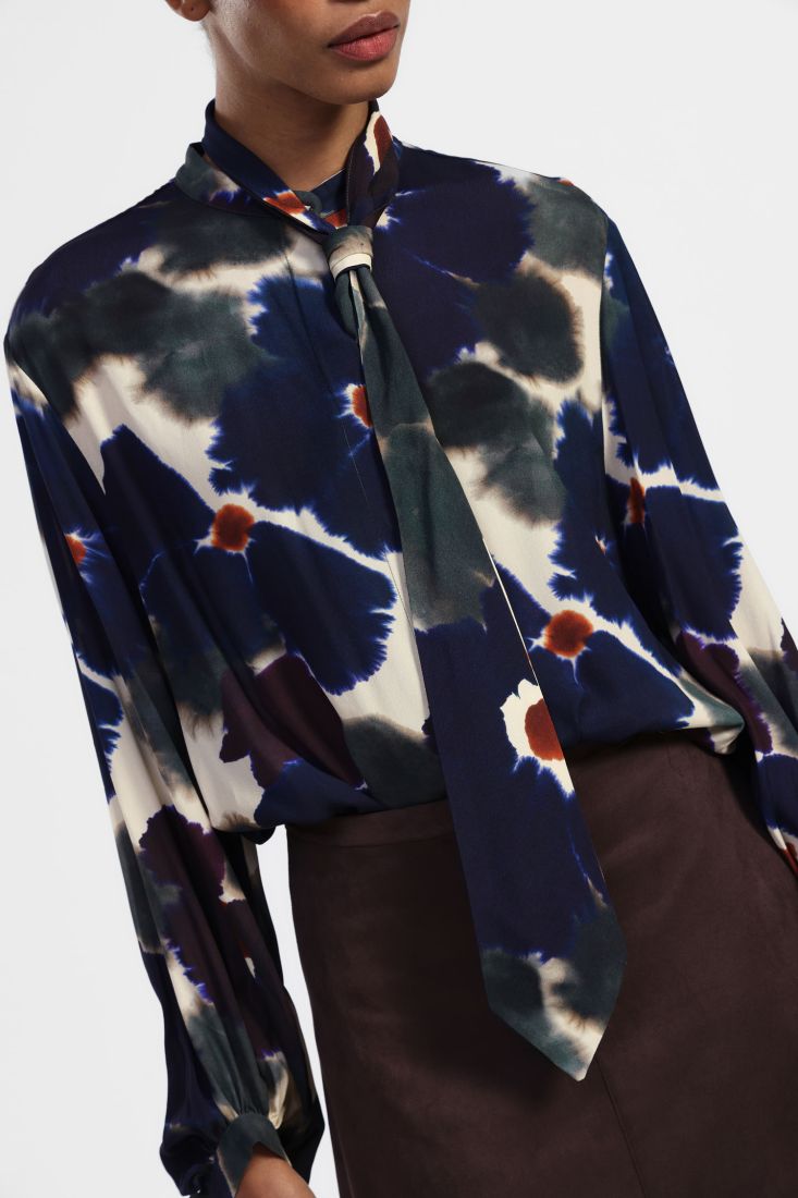 Dixie - Pansy Print Shirt - Multi