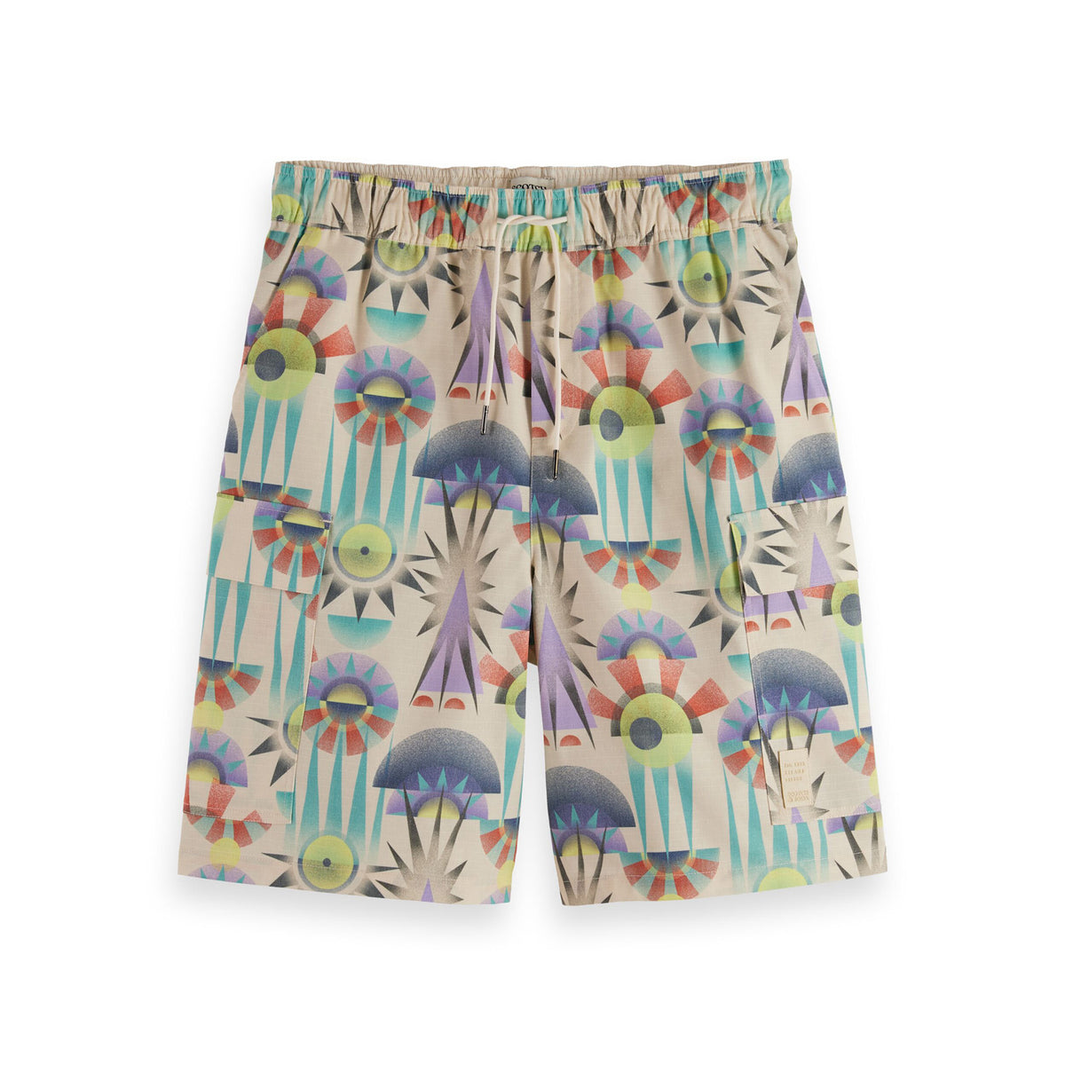 Scotch & Soda - Wide Fit Cargo Short - Luna Pier White
