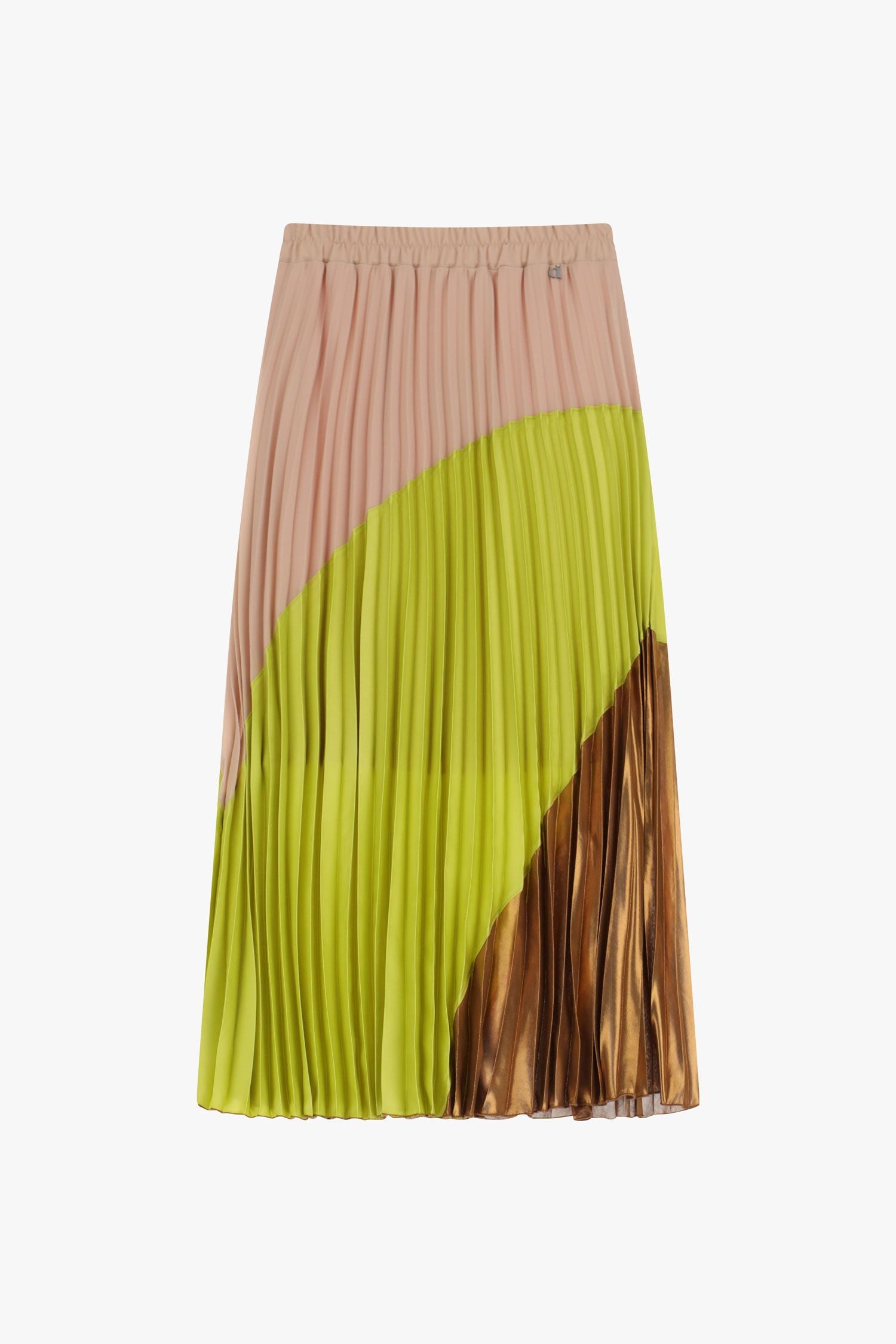 Dixie - Pleated Skirt - Chartreuse