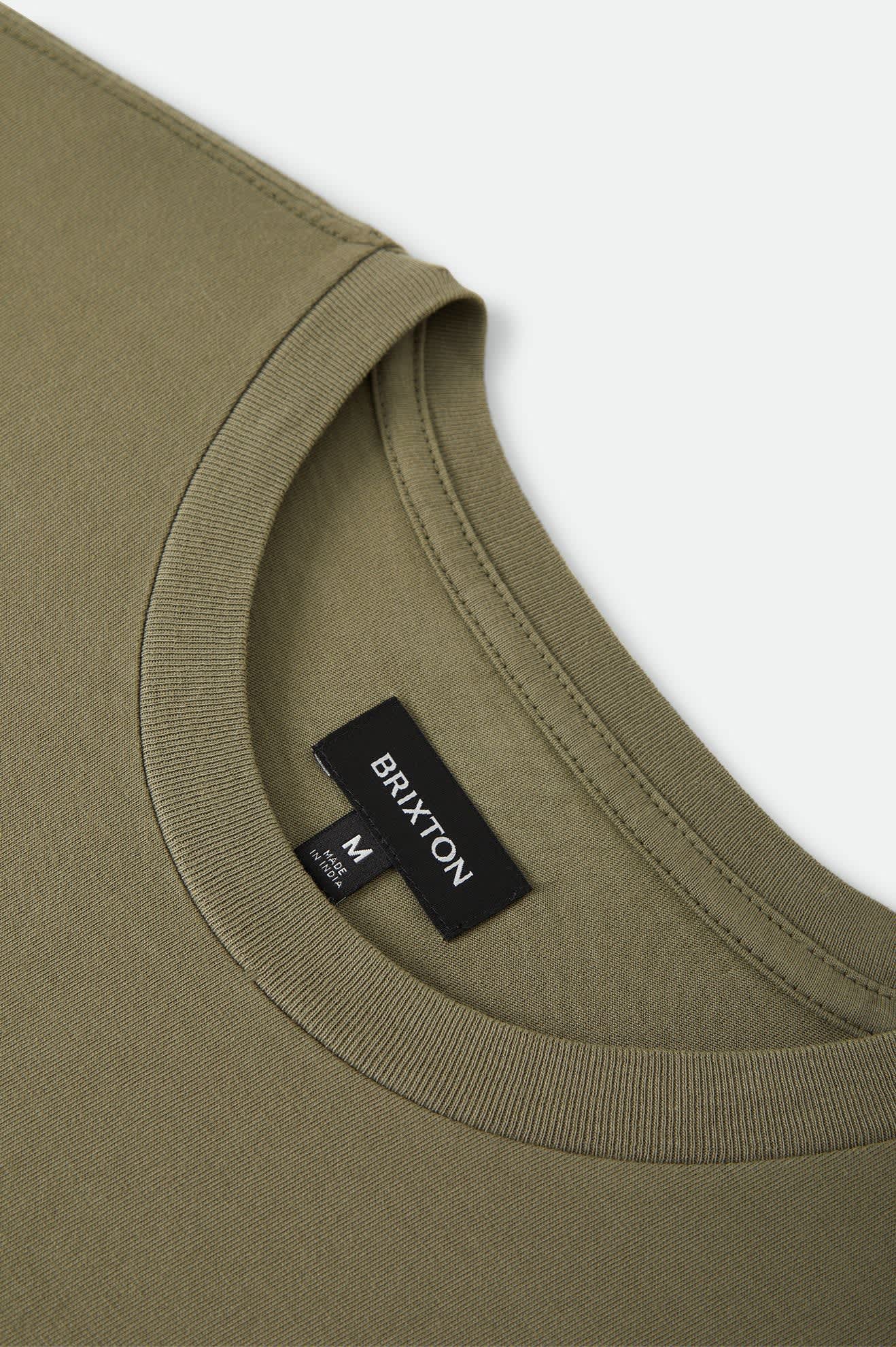 Brixton - Baseline Pocket Tee - Olive Surplus Vintage Wash