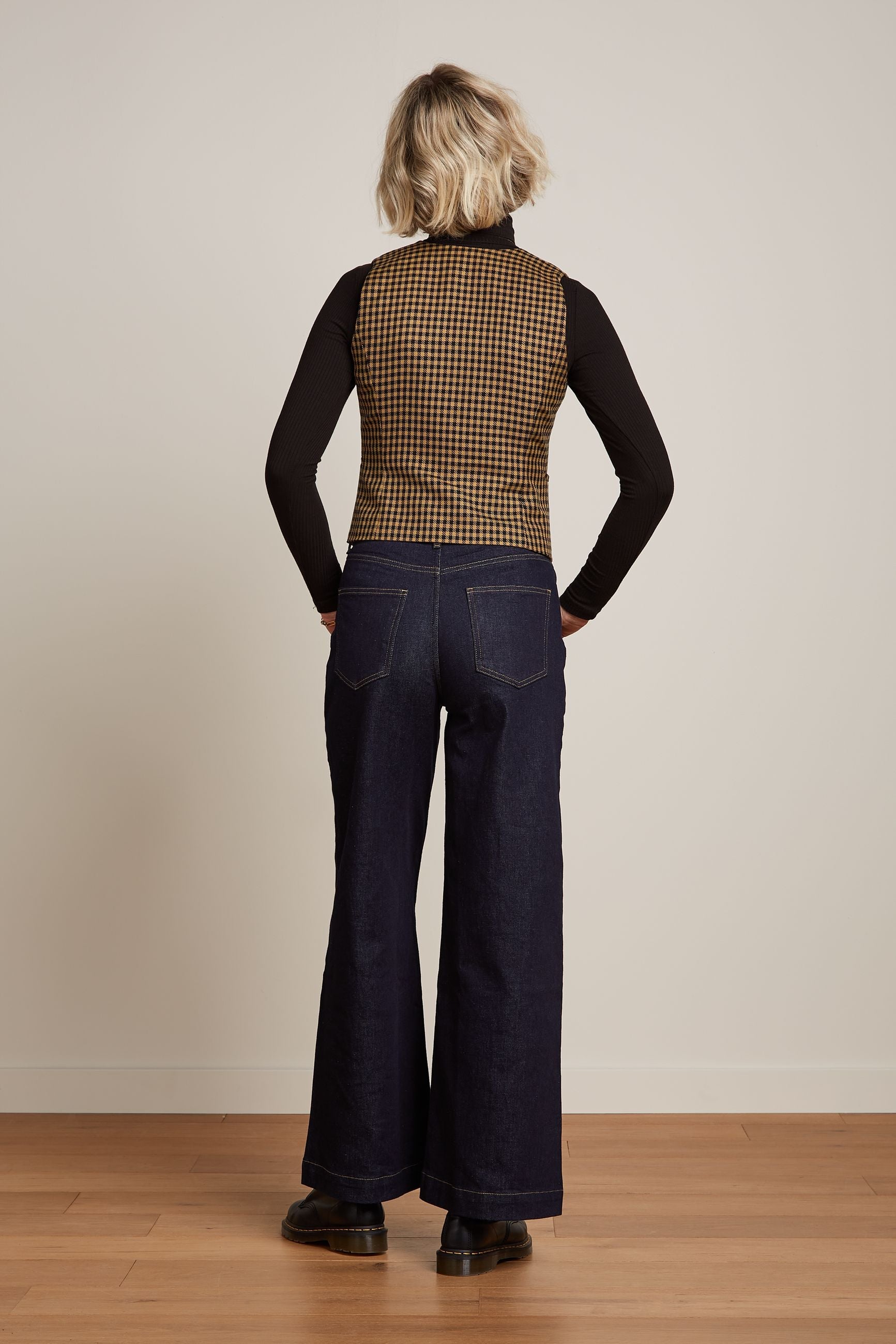 King Louie - Gilet Norman Check - Biscotti