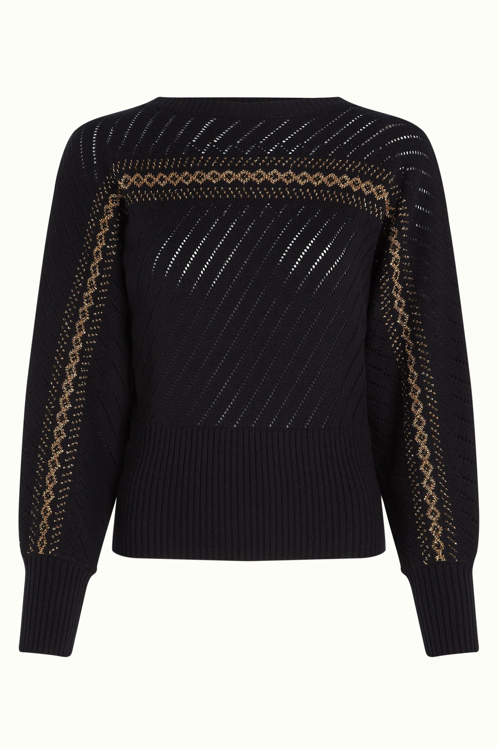 King Louie - Nadia Knit Top Eighties - Black
