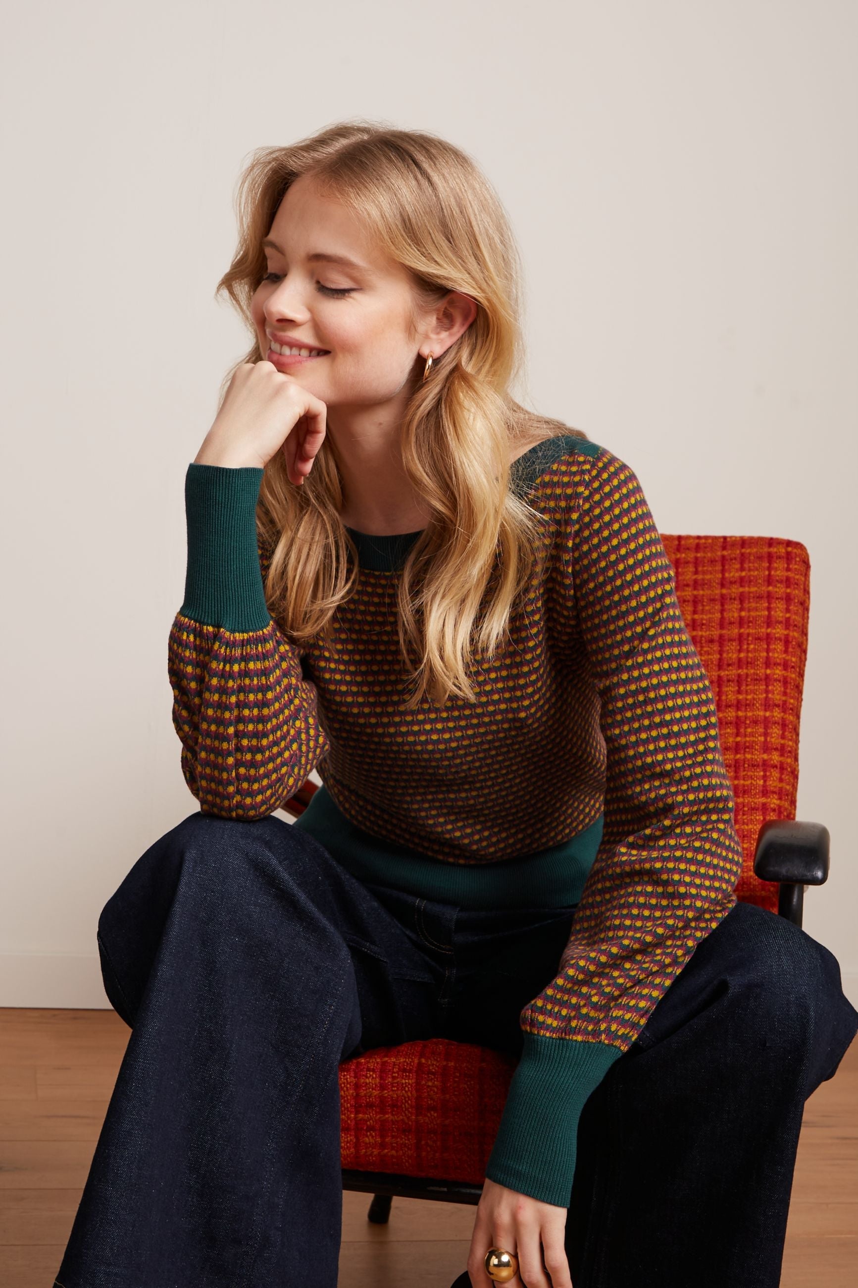 King Louie - Audrey Bell Sleeve Top Graham - Pine Green
