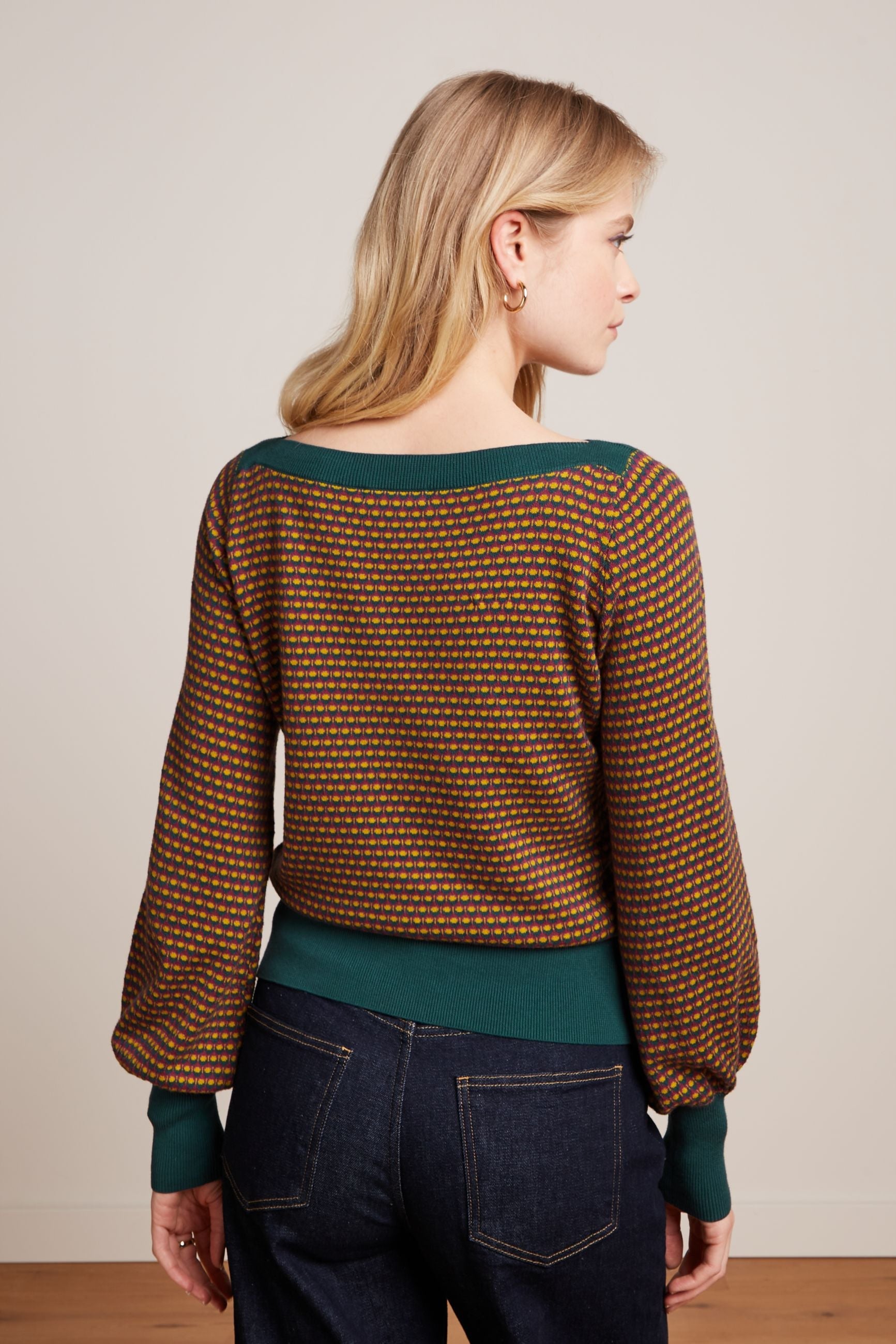 King Louie - Audrey Bell Sleeve Top Graham - Pine Green