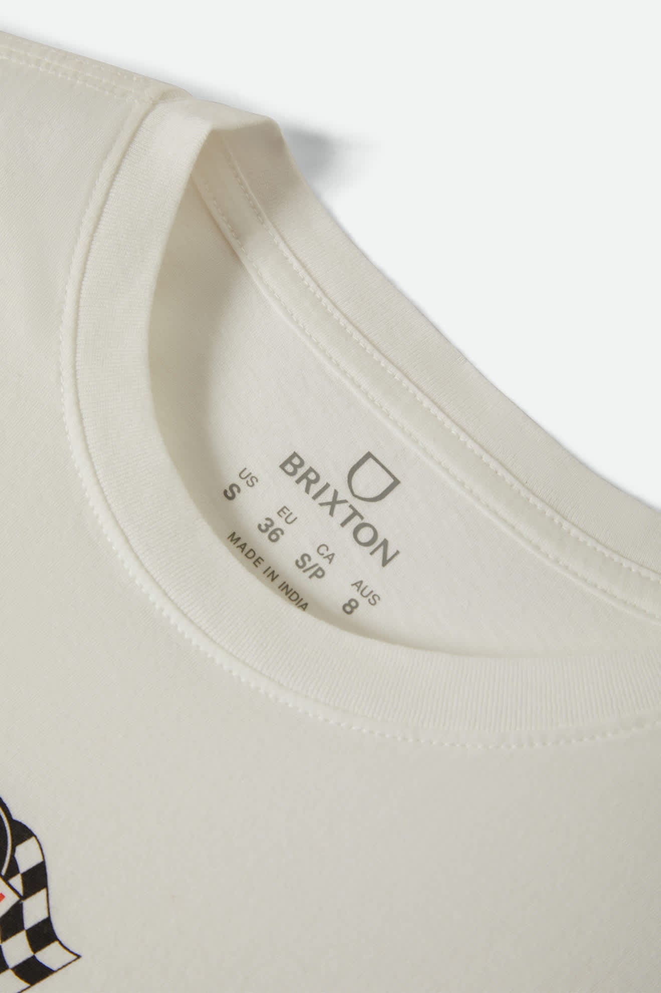 Brixton - Racing Patches Crew Tee - Off White