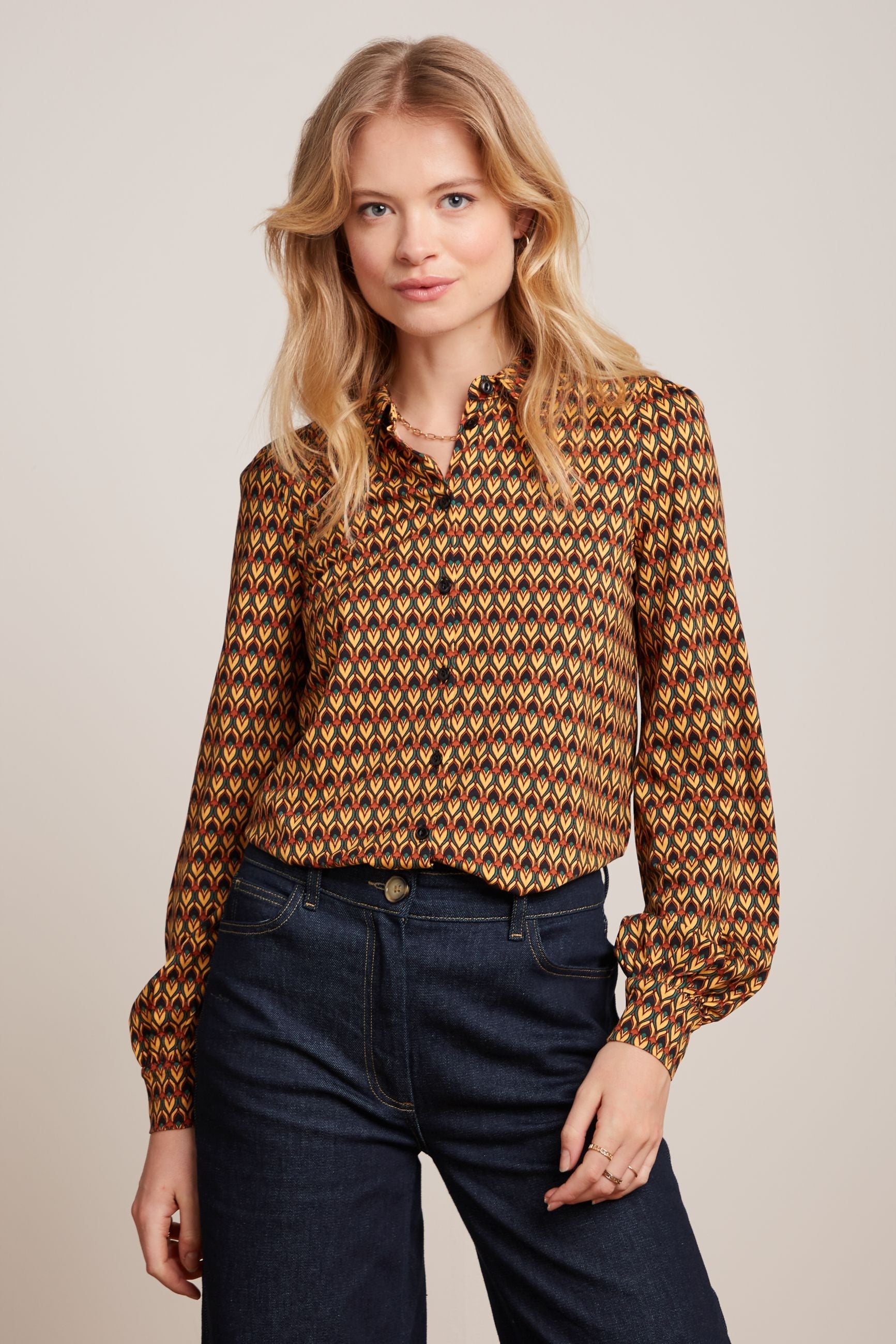 King Louie - Maisie Blouse Dandy - Black