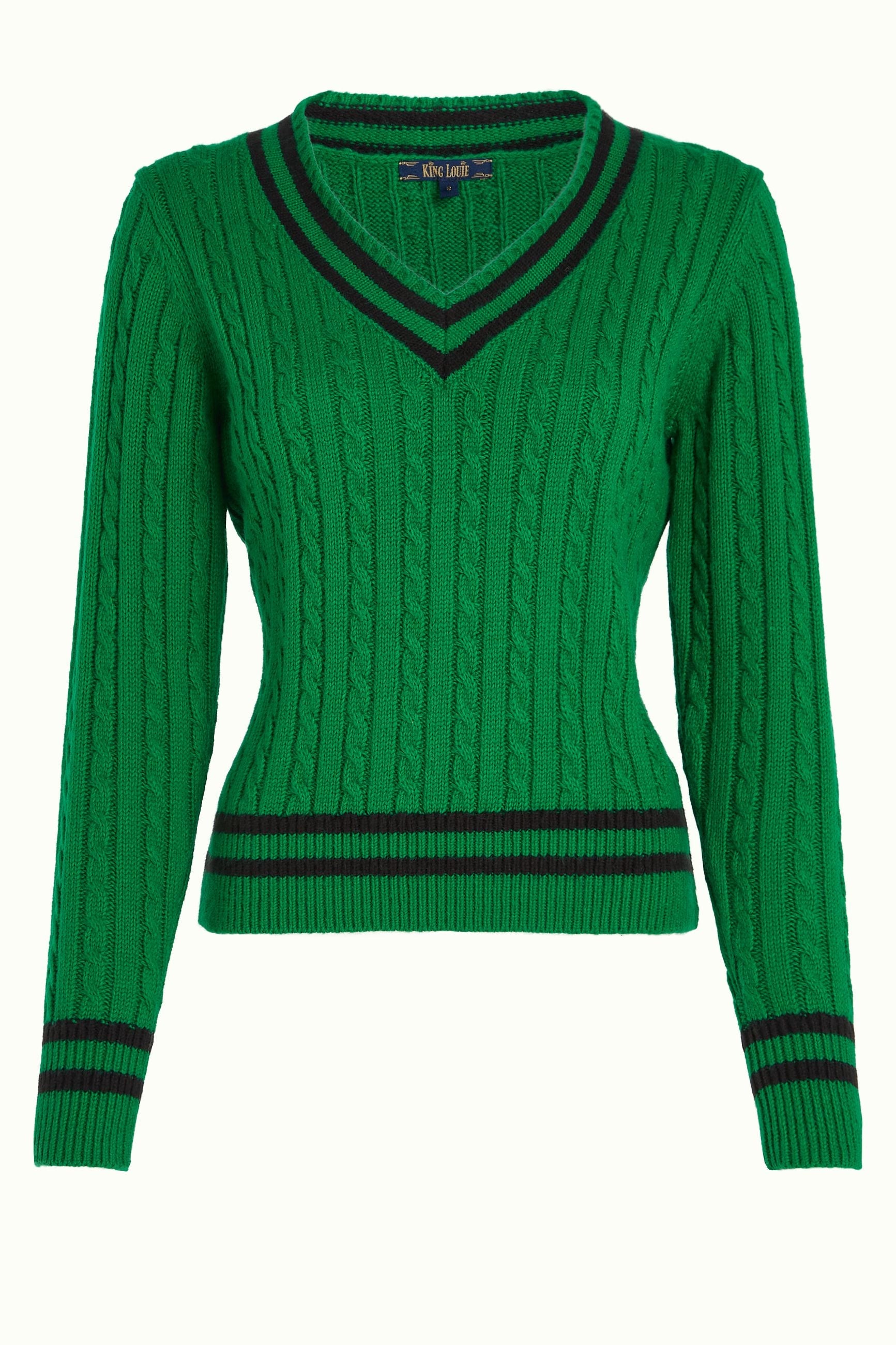 King Louie - V Neck Top College - Very Green