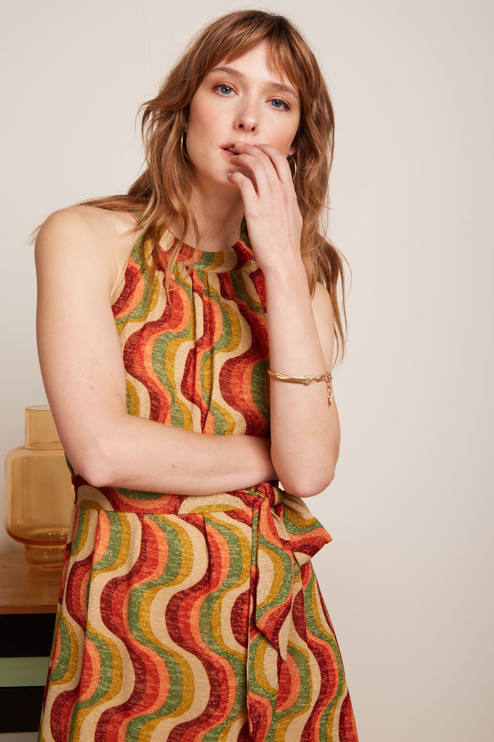 King Louie - Virna Midi Dress Jiggy - Ribbon Red