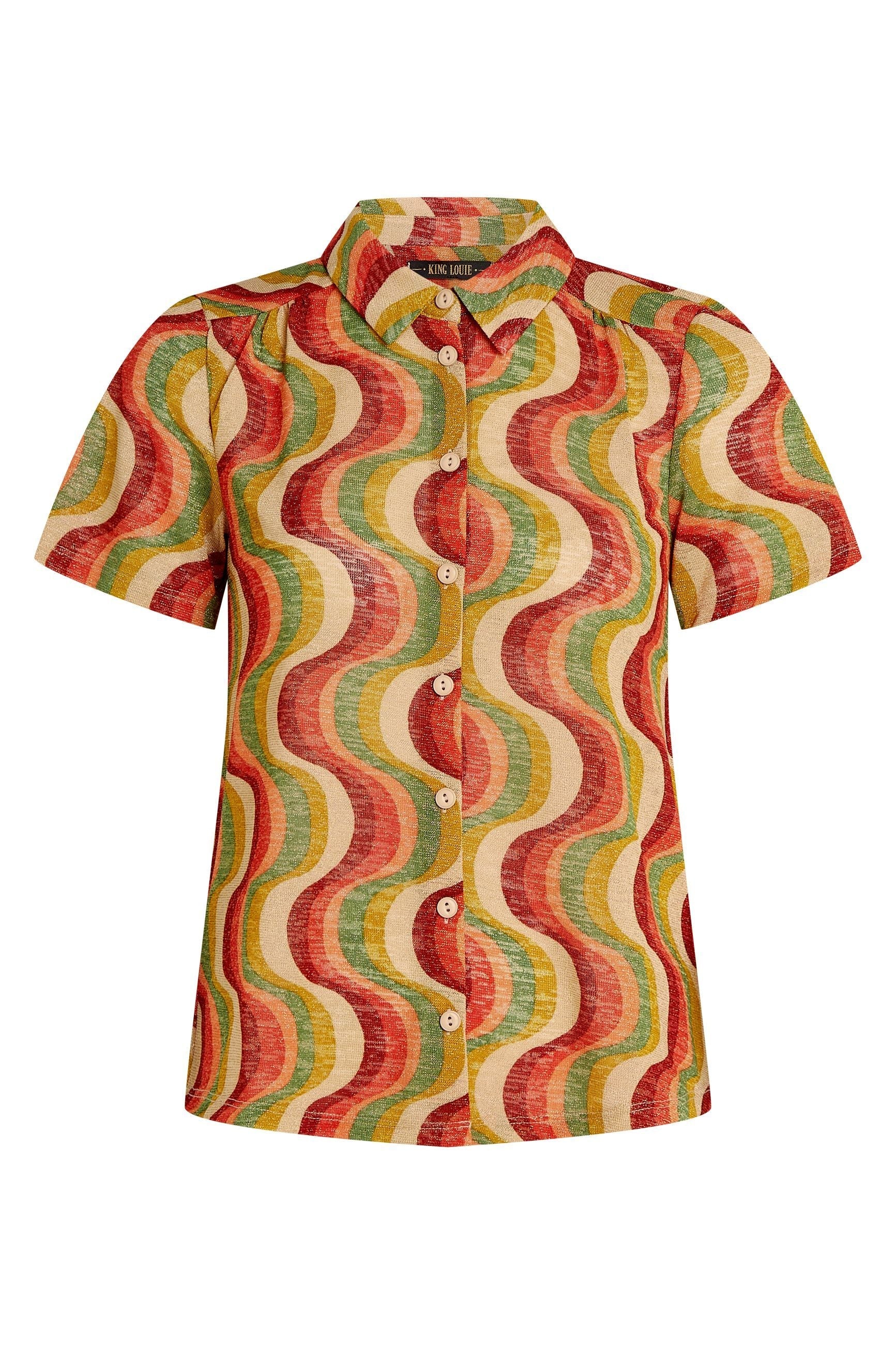 King Louie - Maisie Blouse Jiggy - Ribbon Red