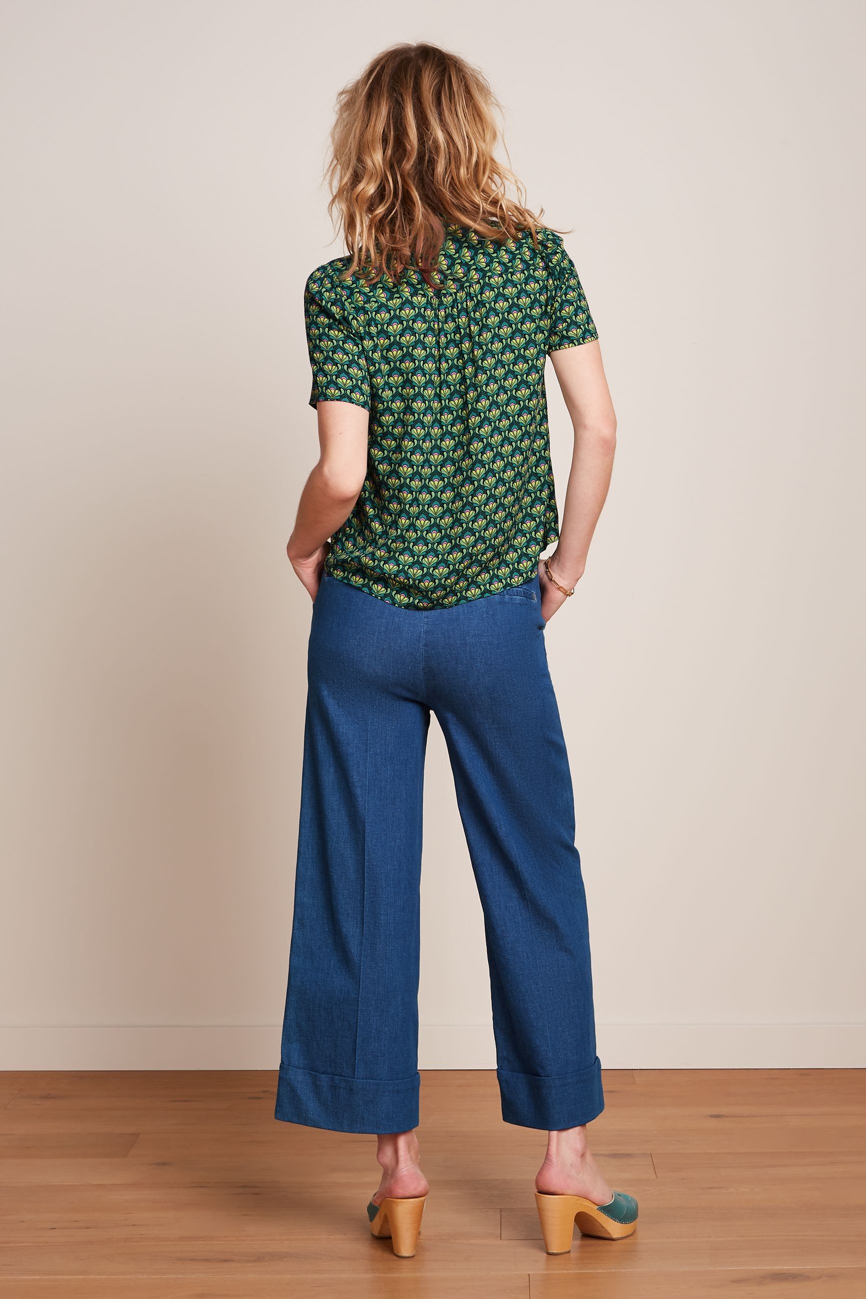 King Louie - Maisie Blouse Toulouse Dobby - Black