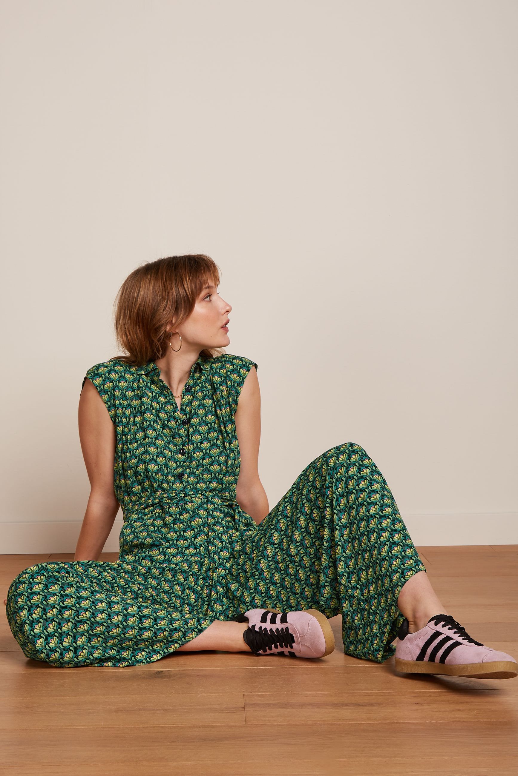 King Louie - Amy Jumpsuit Toulouse Dobby - Black