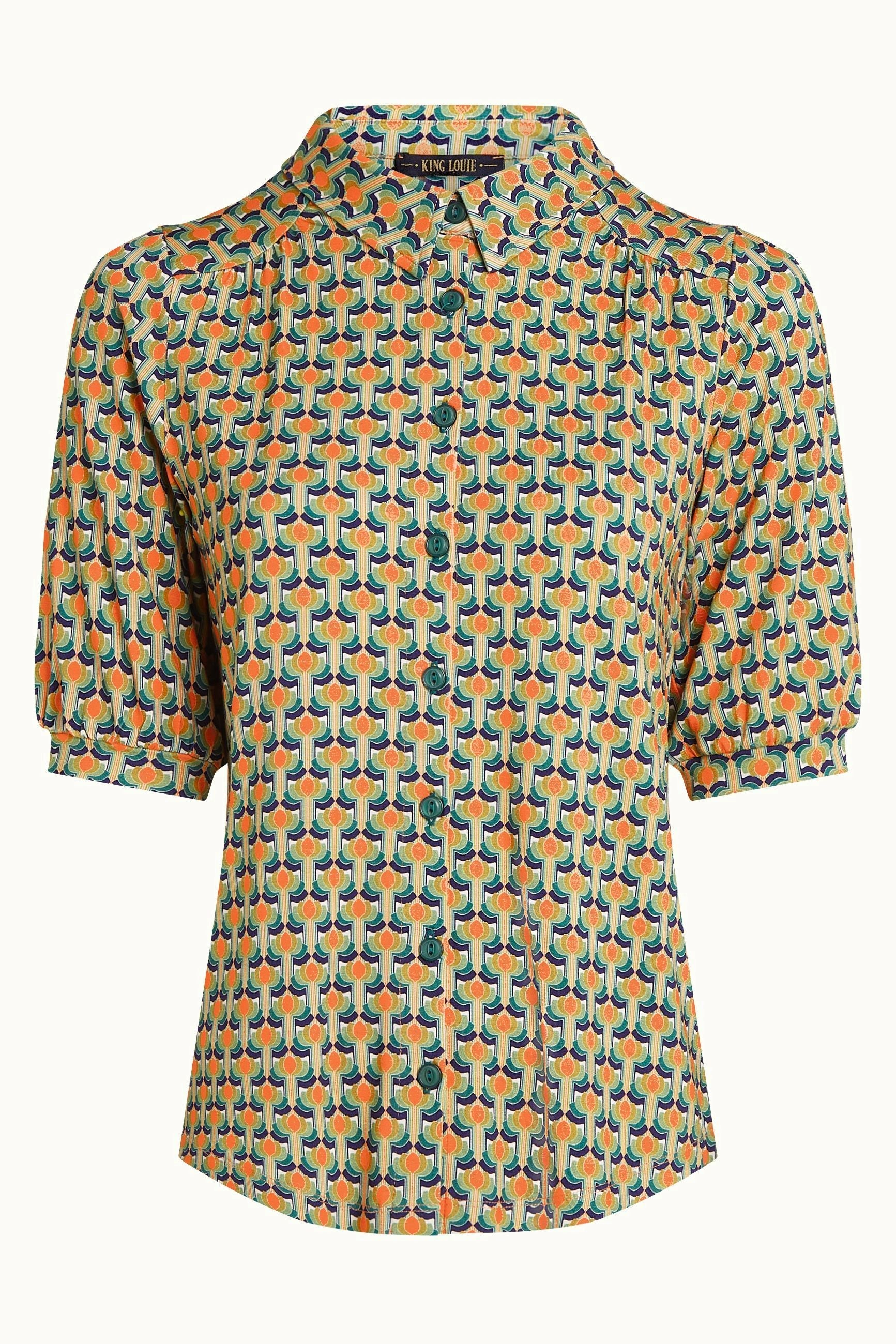 King Louie - Carina Blouse Nova - Shell Orange