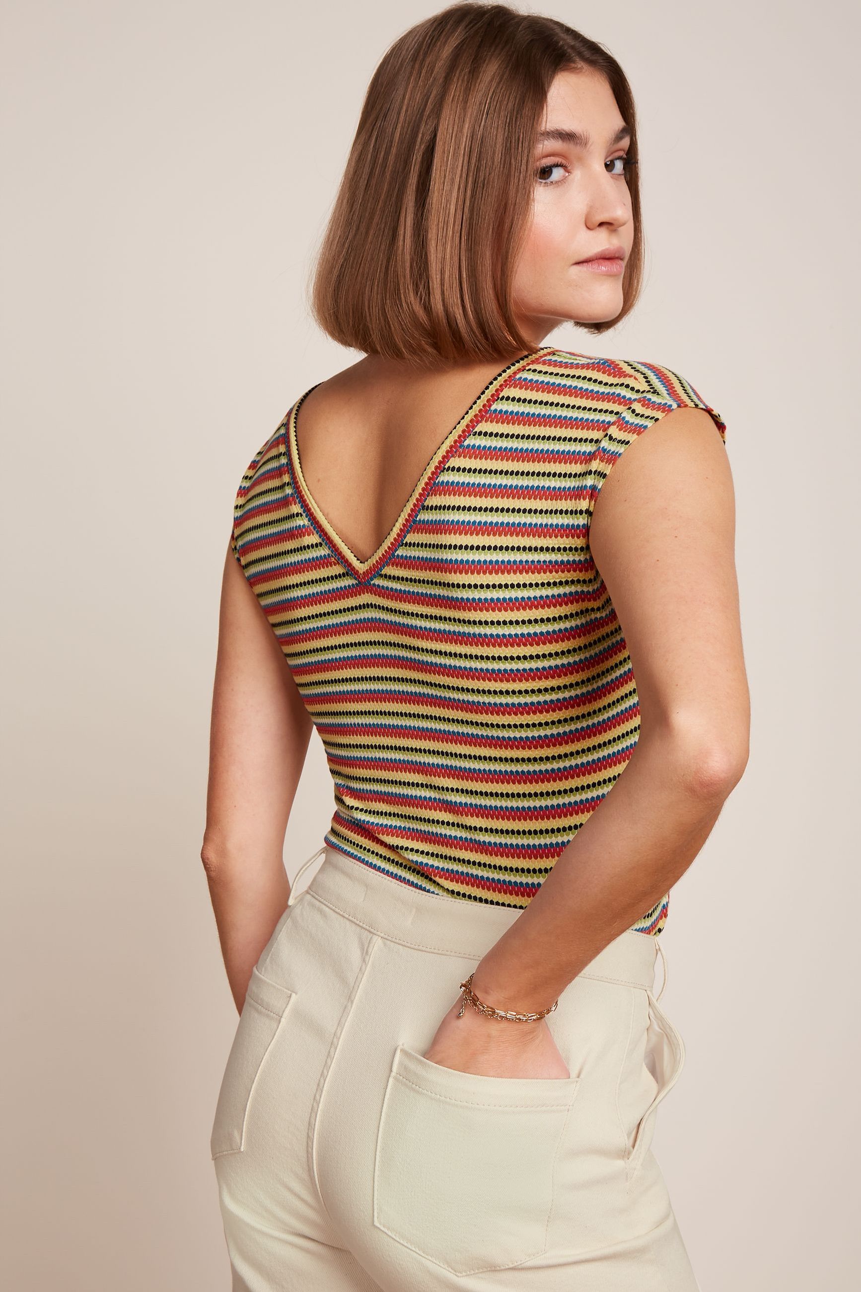 King Louie - Double V Top Beebop Stripe - Custard Yellow