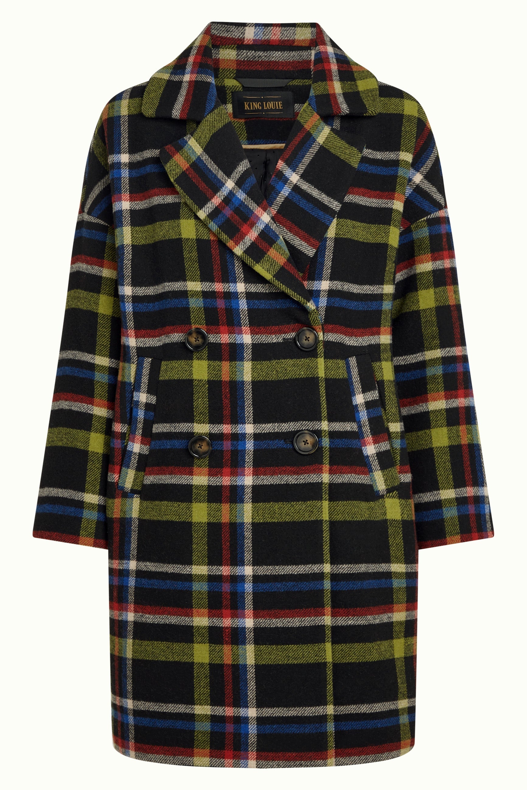 King Louie - Nia Coat Karly Check - Black