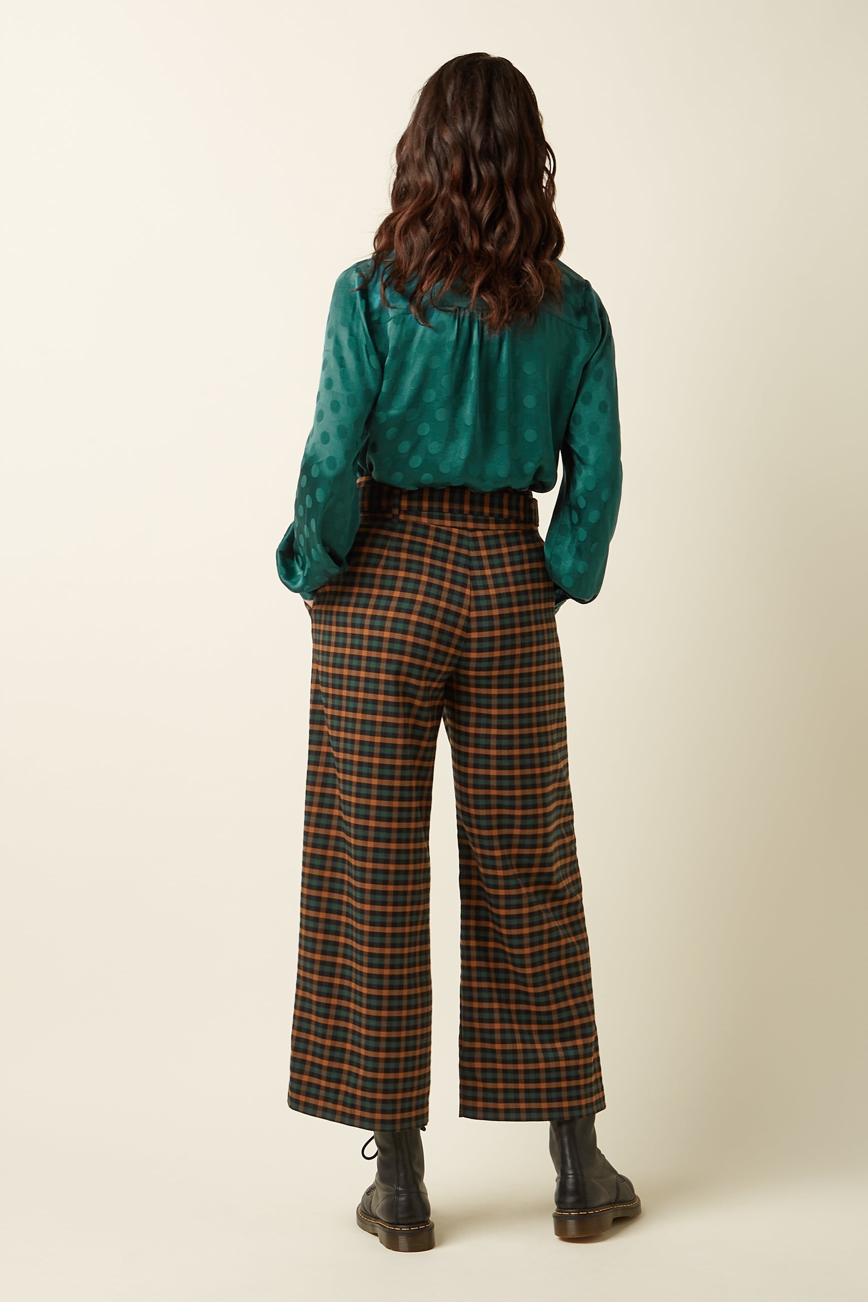 King Louie - Ava Pant Brook Check - Black