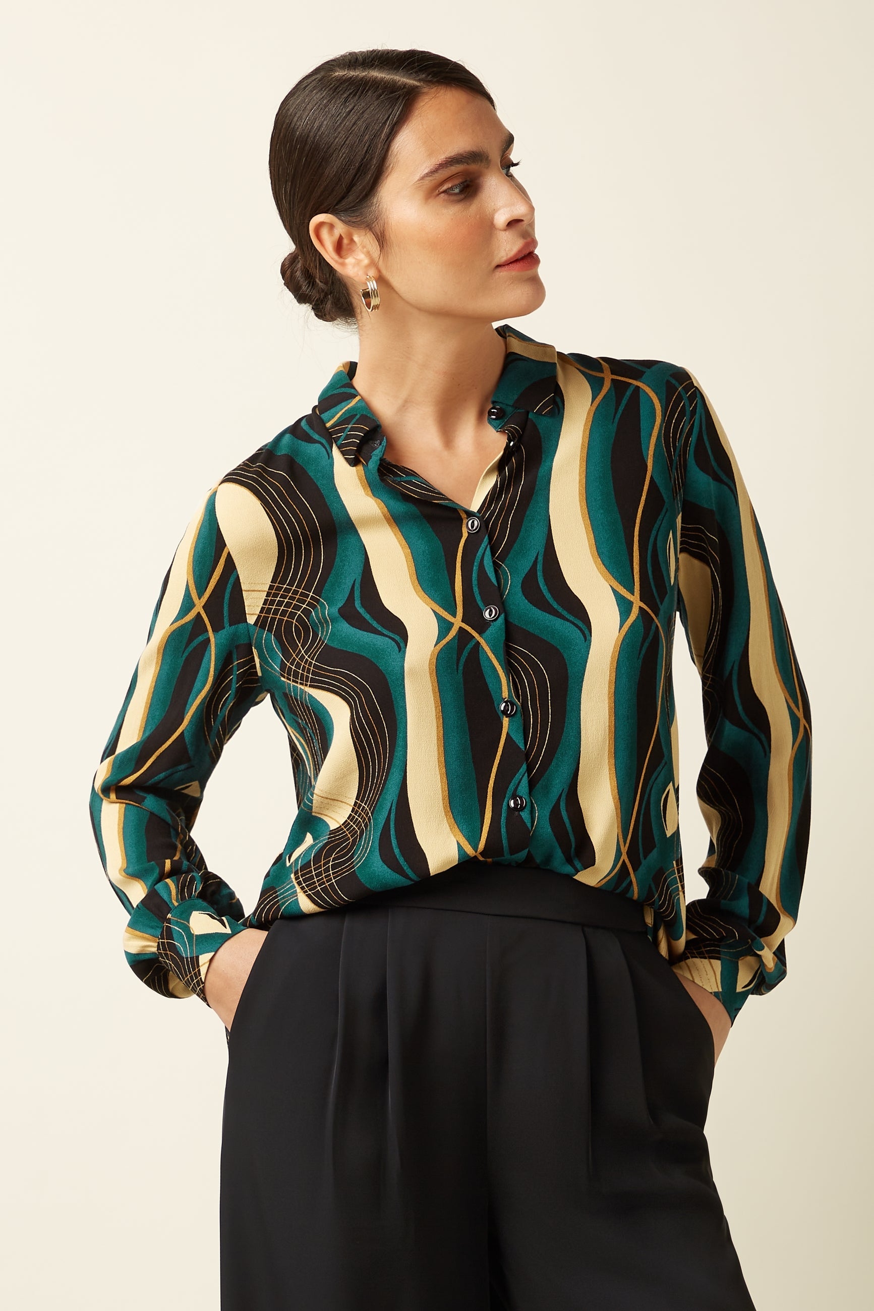 King Louie - Maisie Blouse Elysse - Black
