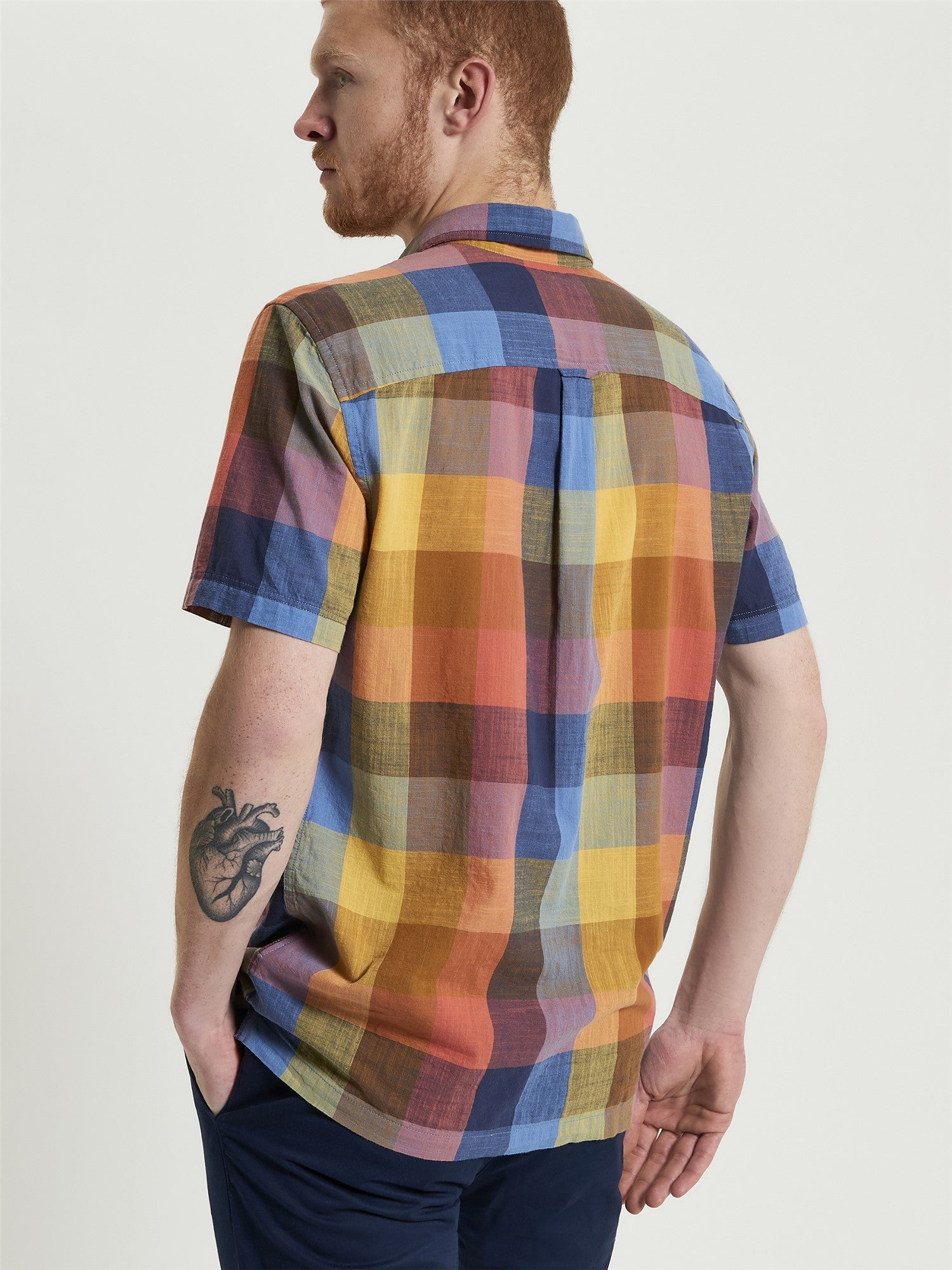 Ben Sherman - Multicolour Check SS Shirt - Sienna