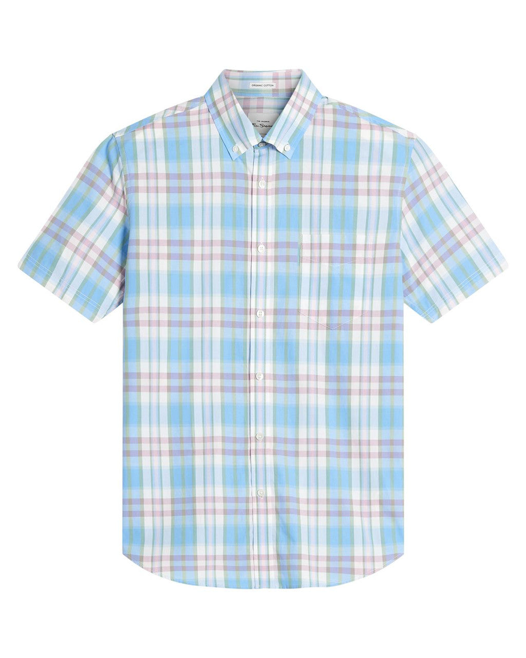 Ben Sherman - Irregular Check SS Shirt - Glacier
