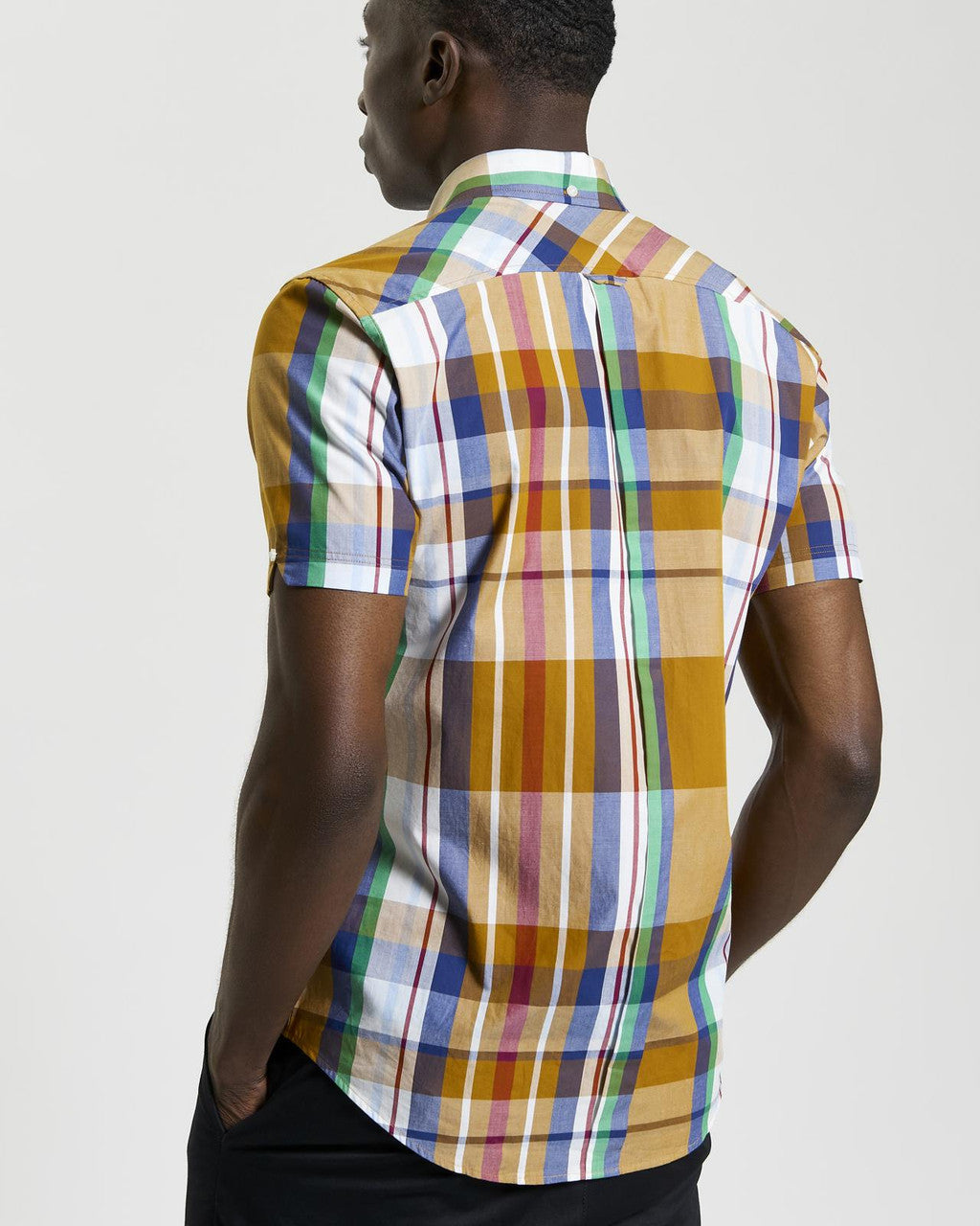 Ben Sherman - Large Madras Check SS Shirt - Caramel