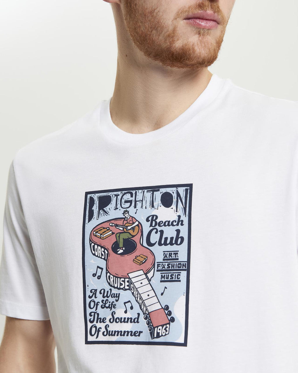 Ben Sherman - Boat Guitar Character Tee - White