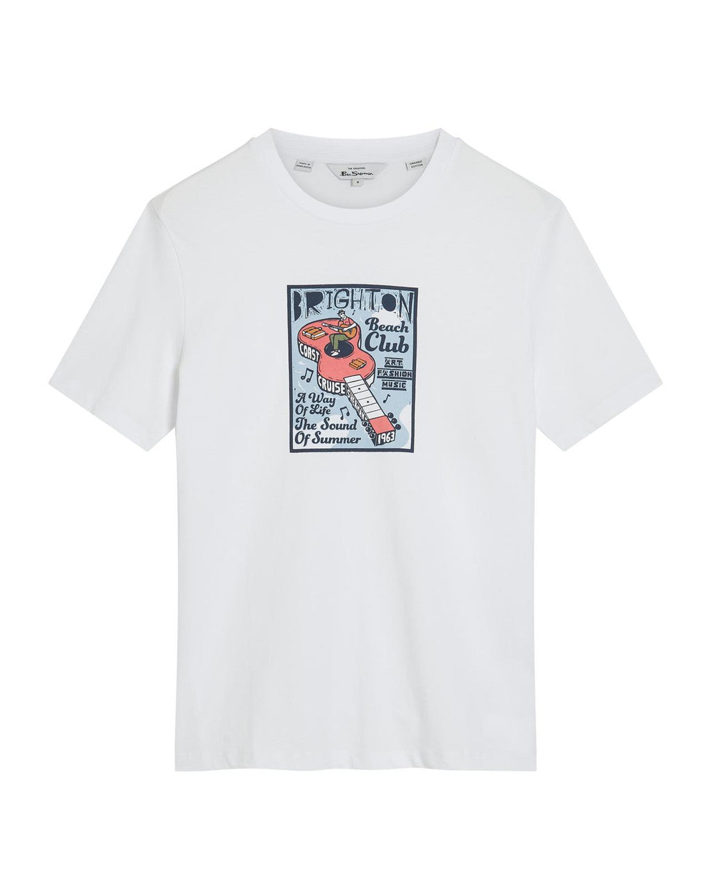 Ben Sherman - Boat Guitar Character Tee - White