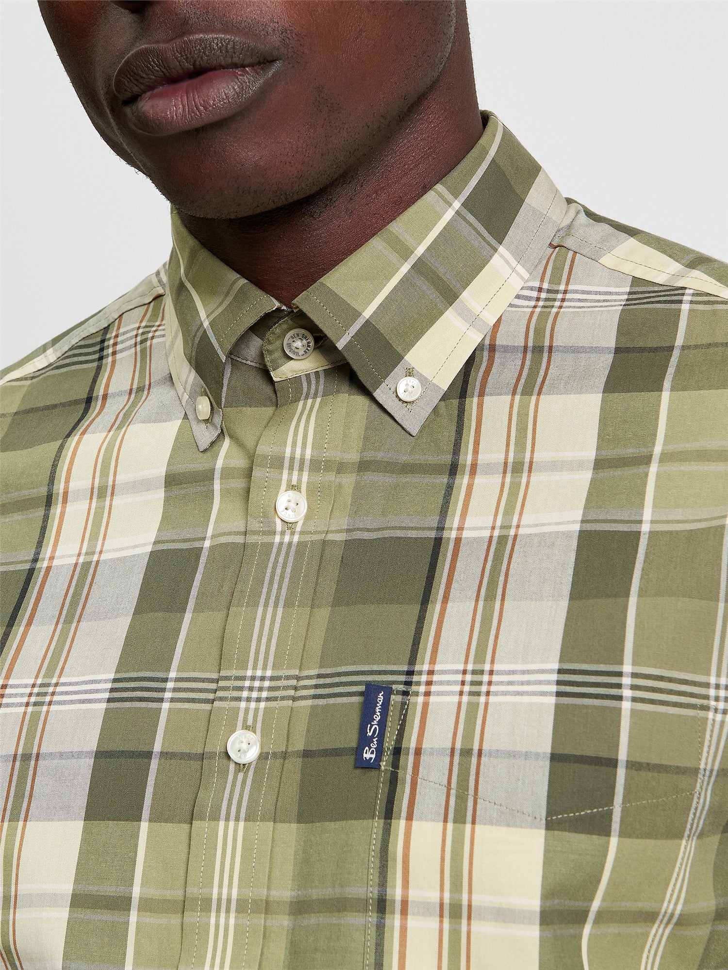 Ben Sherman - Heritage Check Shirt - Litchen Green