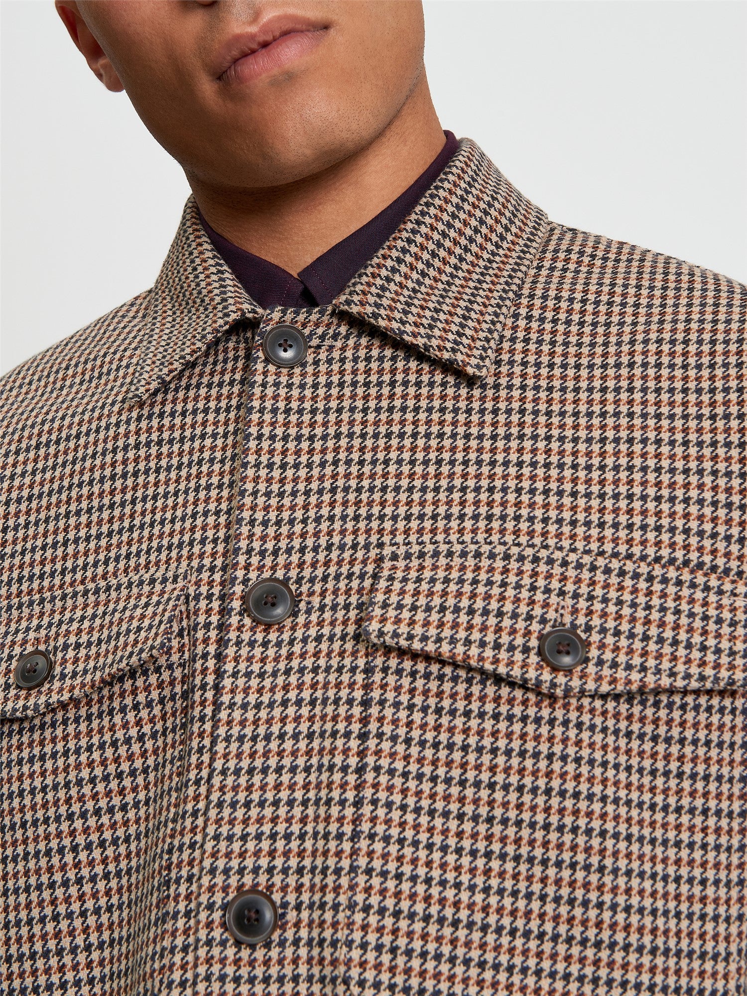 Ben Sherman - Check Jacket - Light Brown