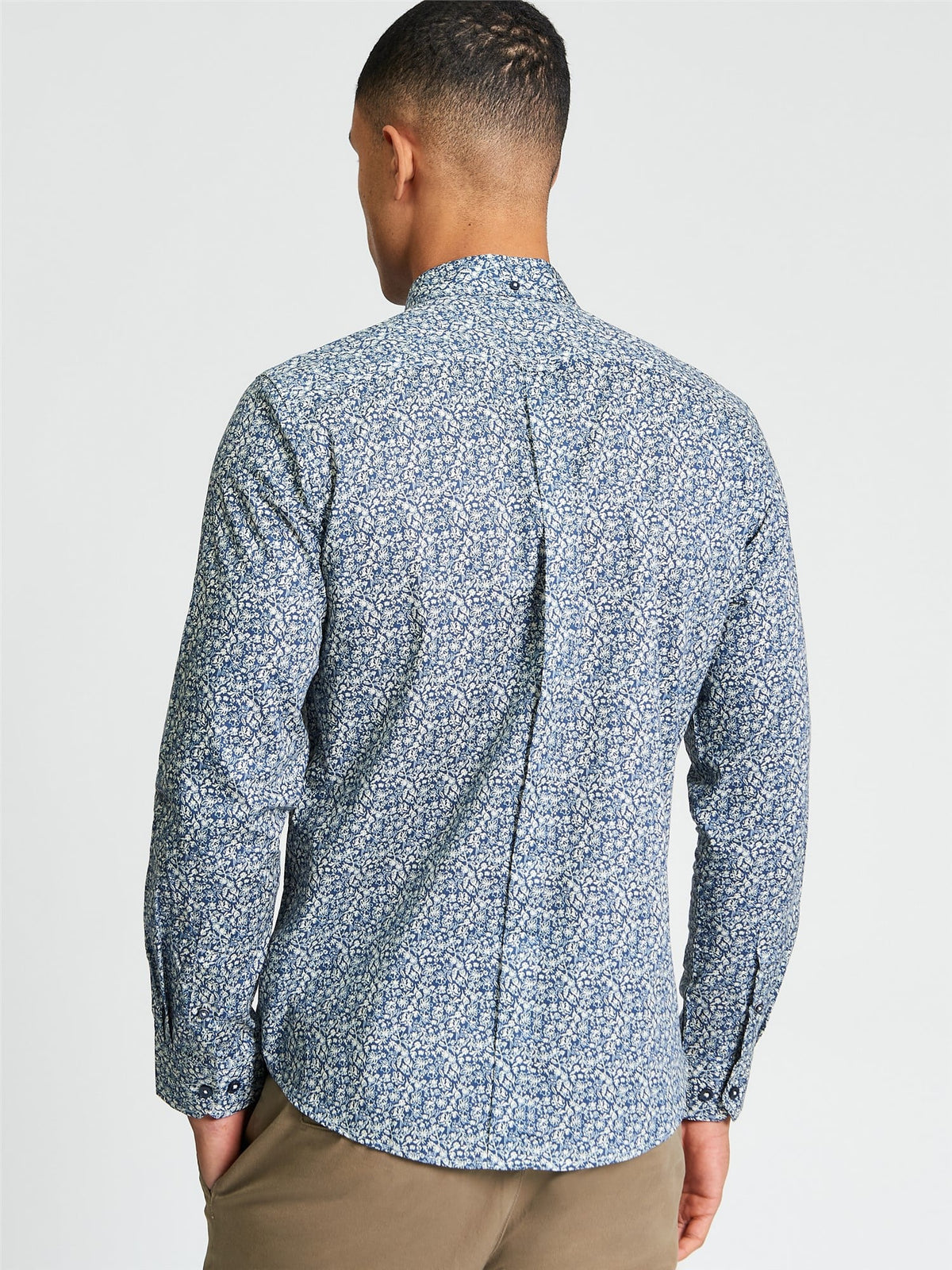 Ben Sherman - Floral Print LS Shirt - Indigo