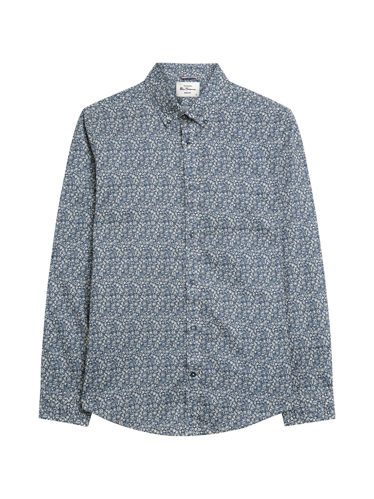 Ben Sherman - Floral Print LS Shirt - Indigo