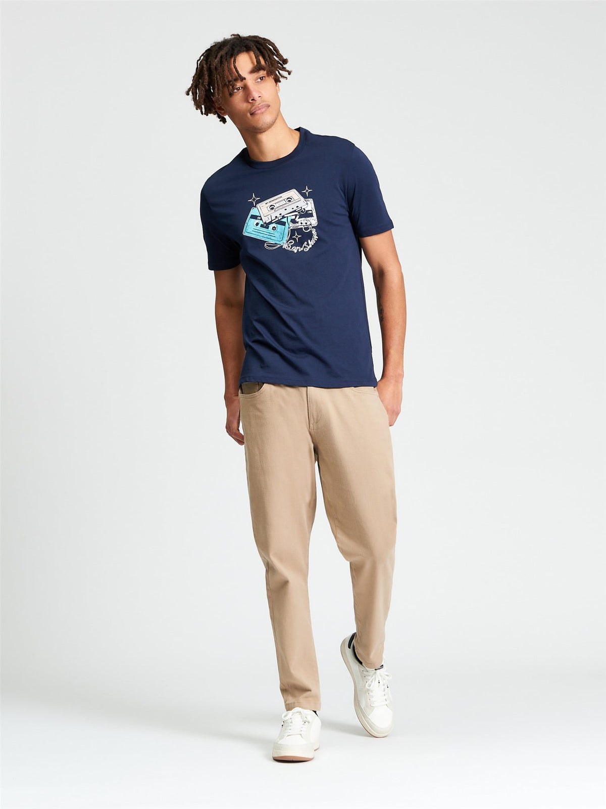 Ben Sherman - Cassette Stack Tee - Dark Navy