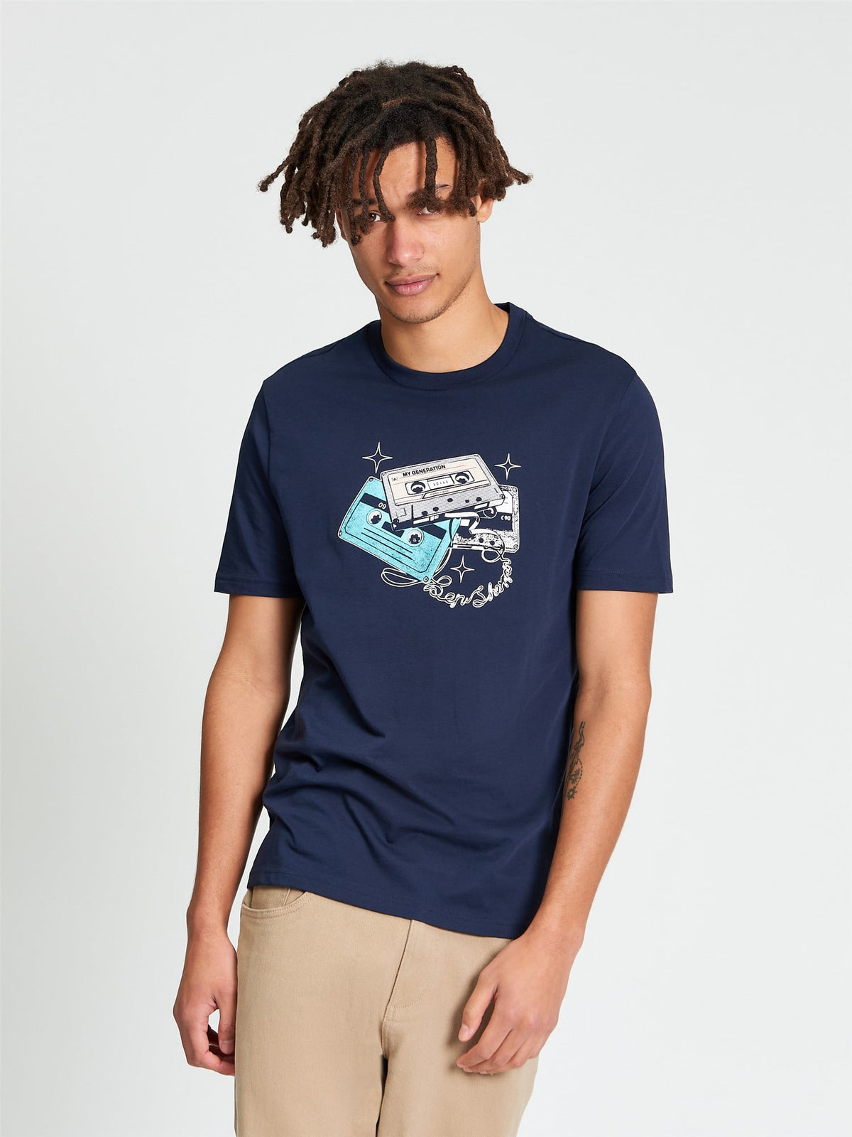 Ben Sherman - Cassette Stack Tee - Dark Navy