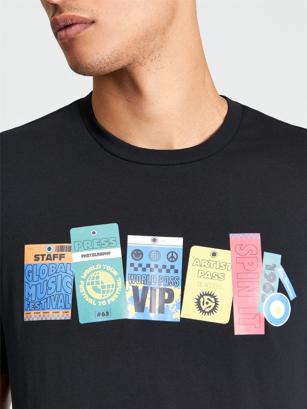 Ben Sherman - Festival Pass Tee - Black