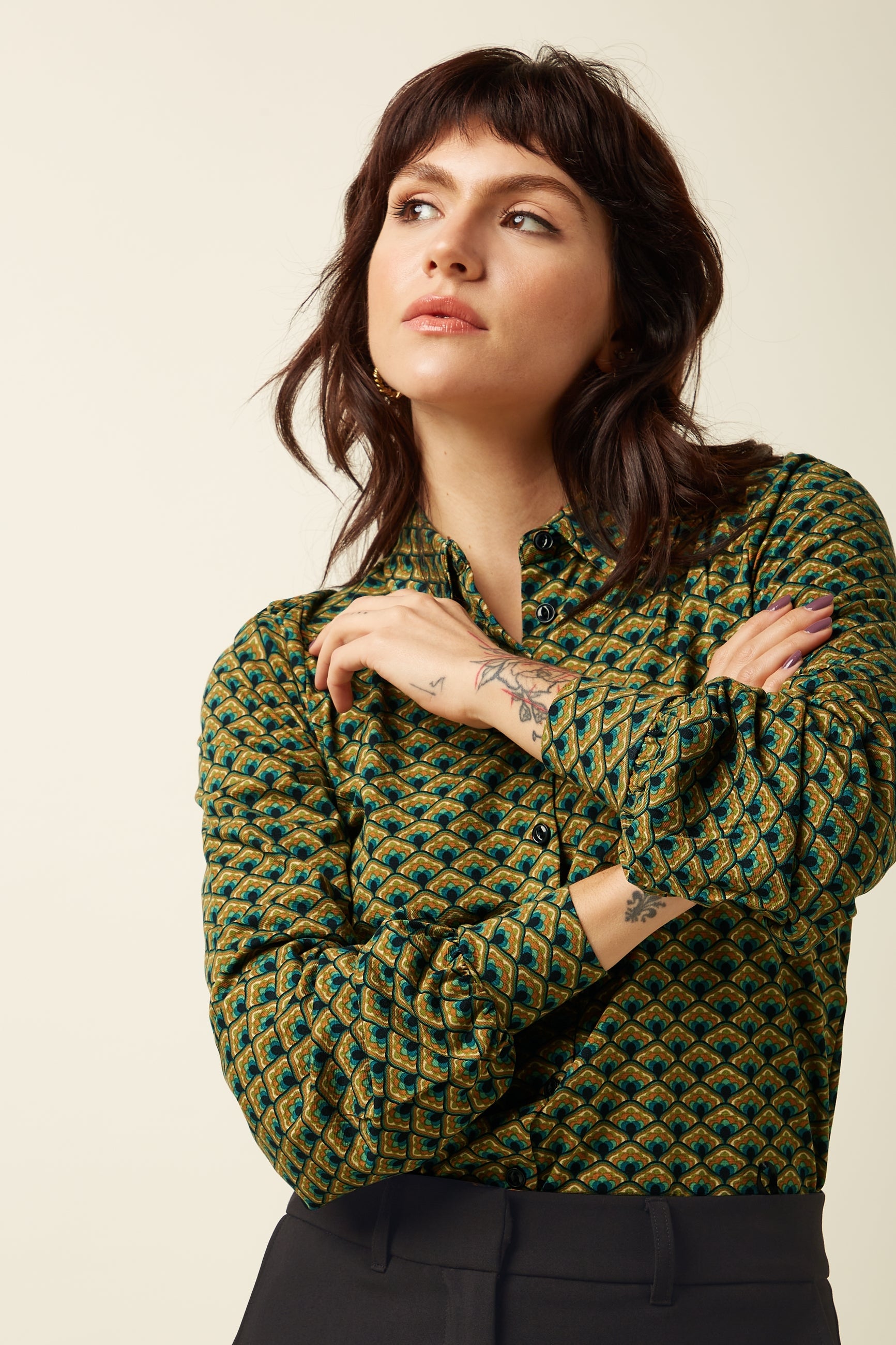 King Louie - Carina Blouse Frio - Spruced Green