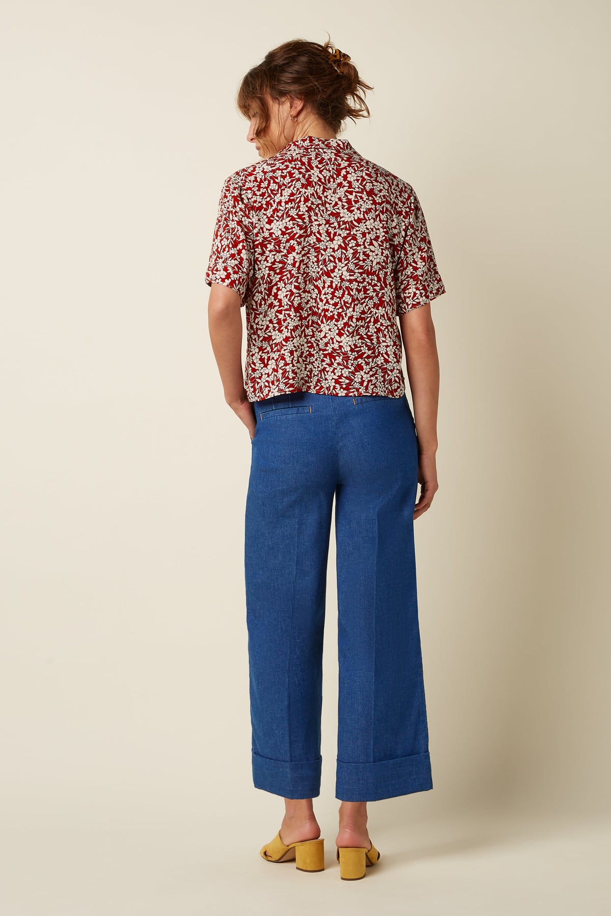 King Louie - Elsie Blouse Paradise - Chili Red