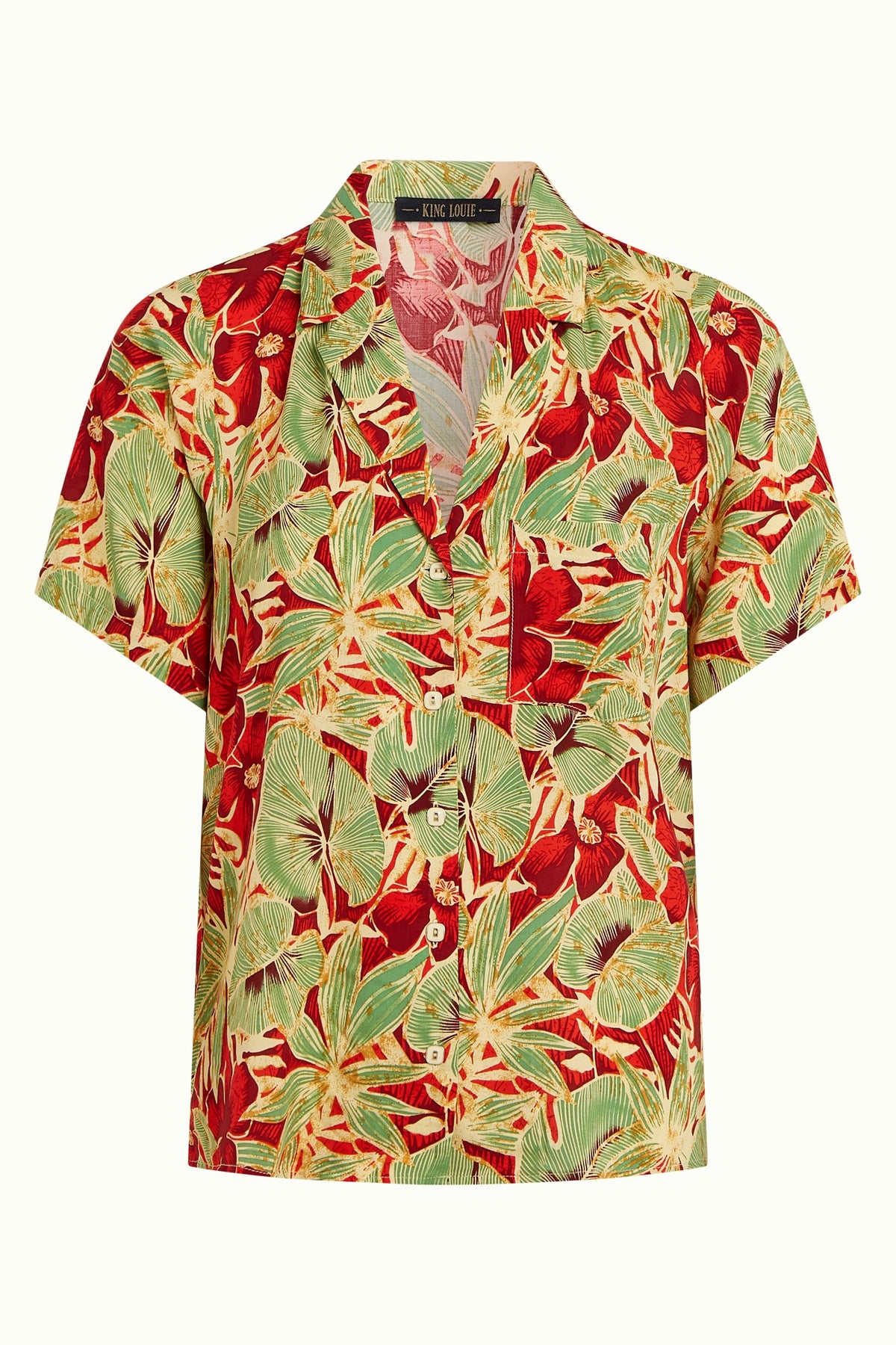 King Louie - Bella Blouse Rico - Fire Red