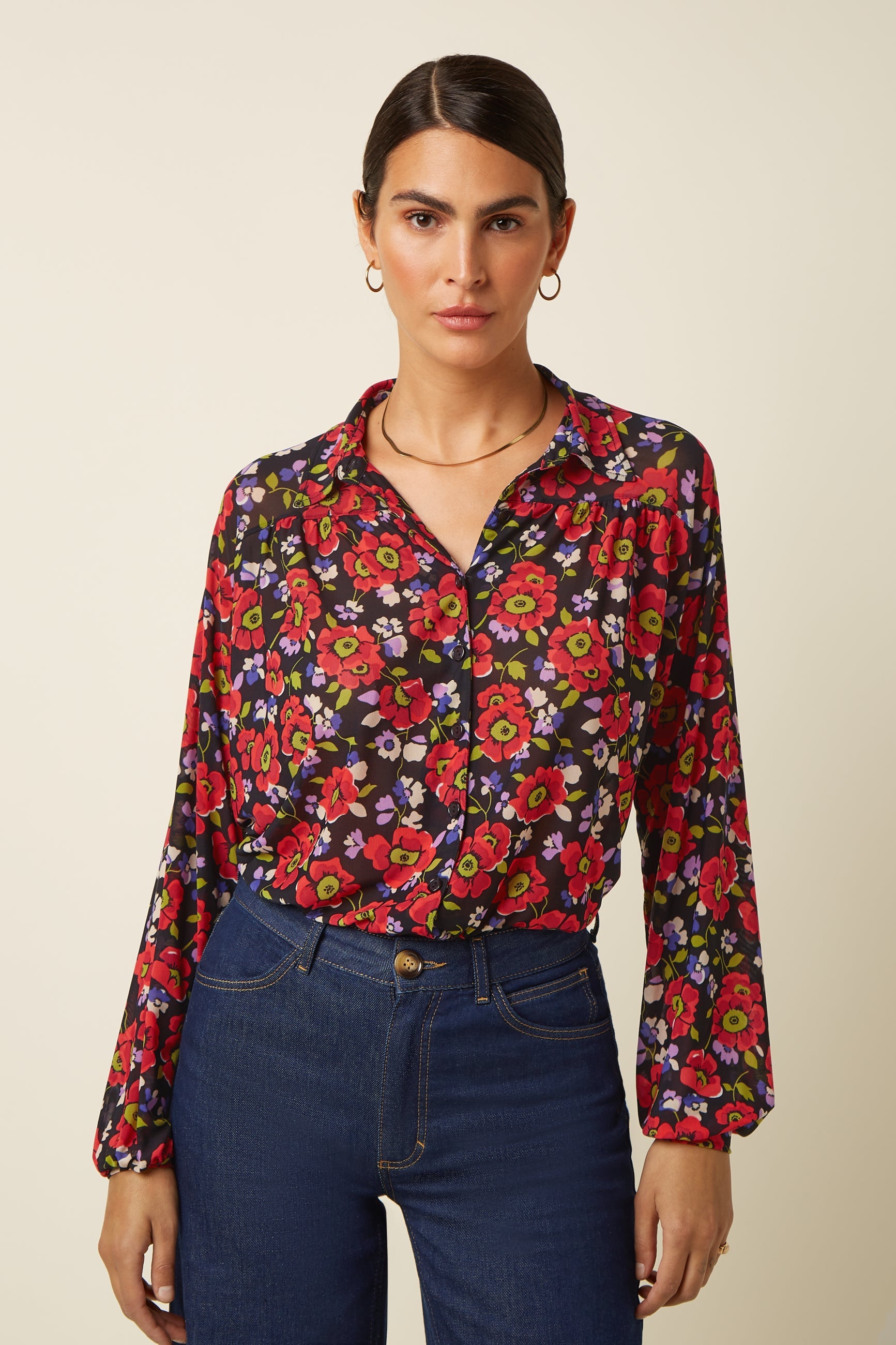 King Louie - Leila Blouse Baia - Black