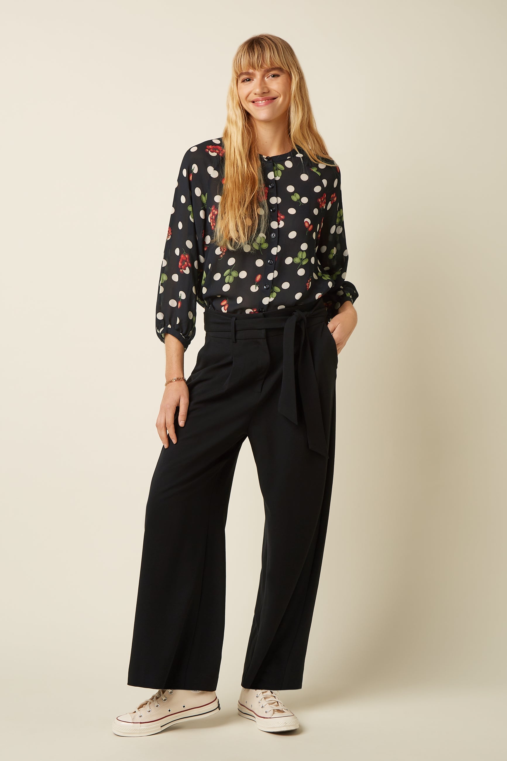 King Louie - Cybil Blouse Briny - Black