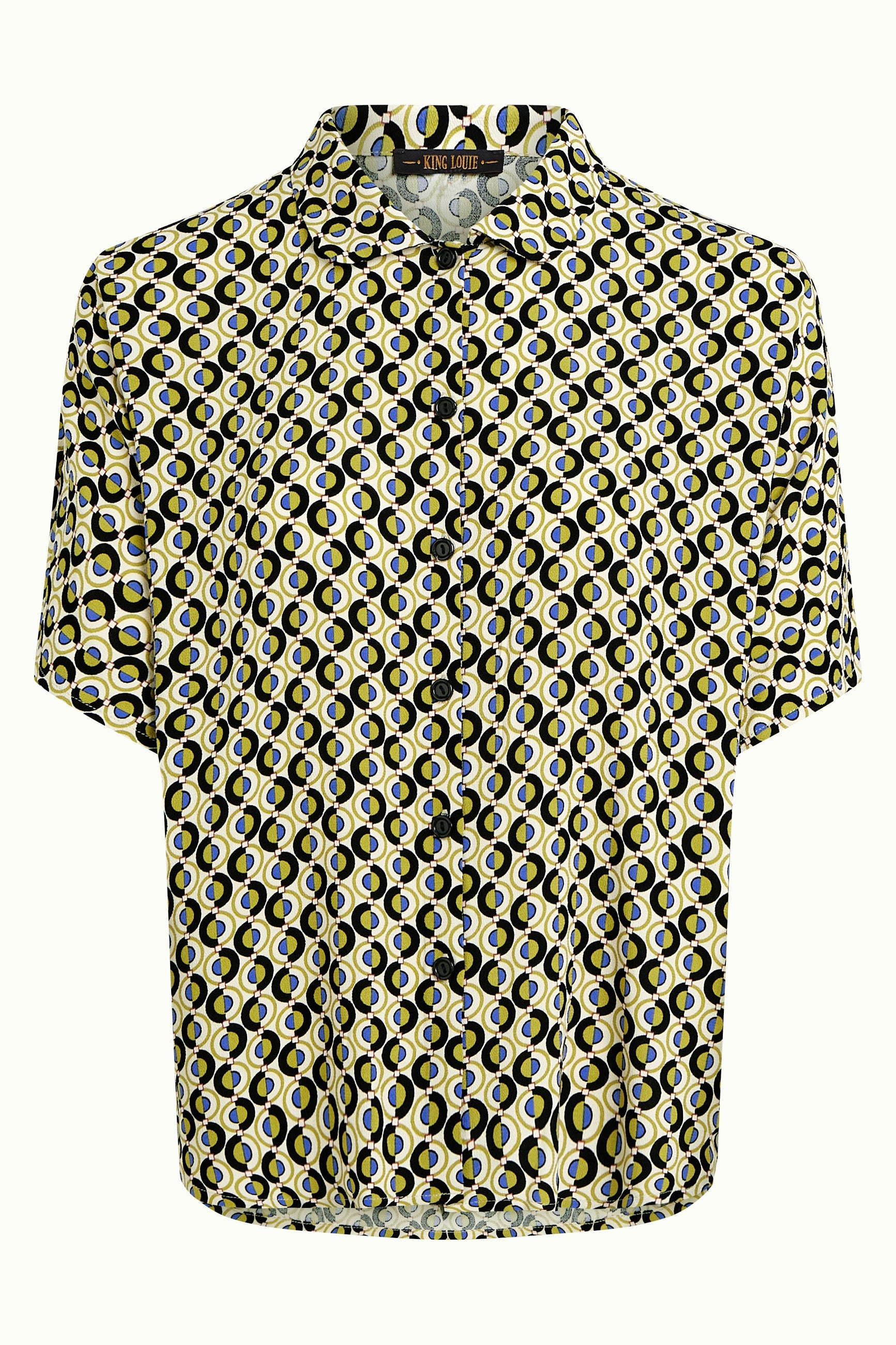 King Louie - Shay Blouse Dottie - Cream