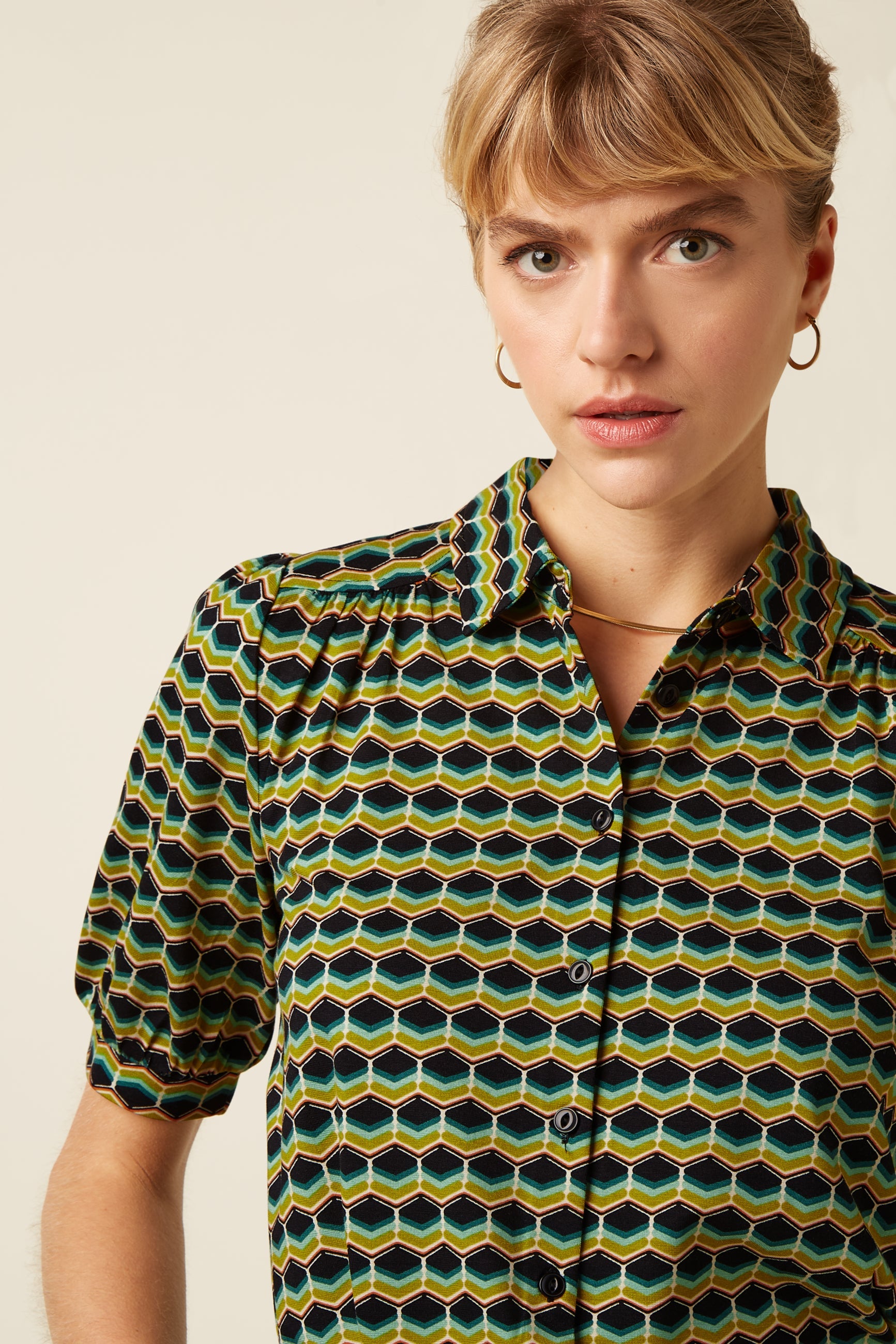 King Louie - Carina Blouse Drift - Ponderosa Green