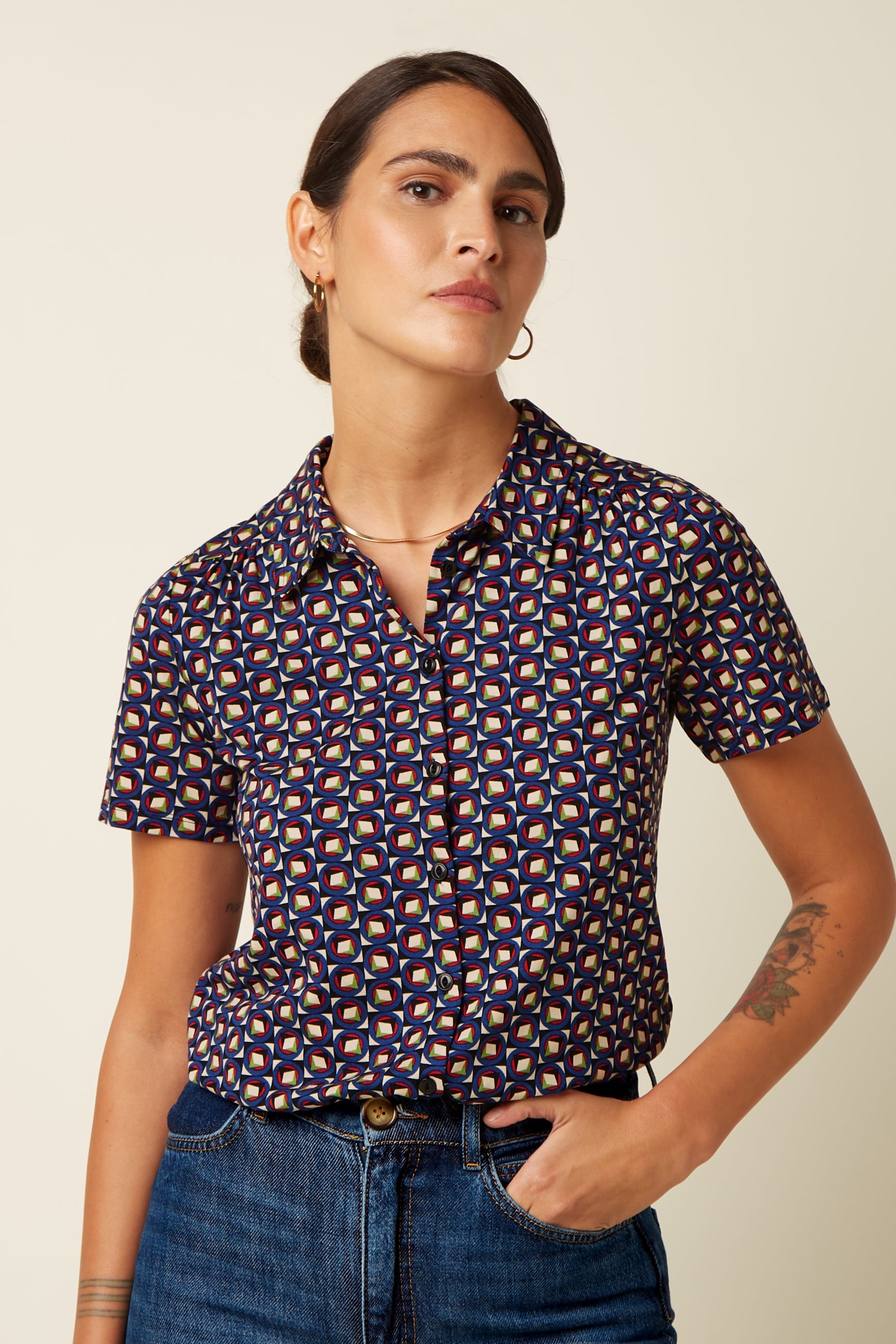 King Louie - Maisie Blouse Fifi - Mazarine