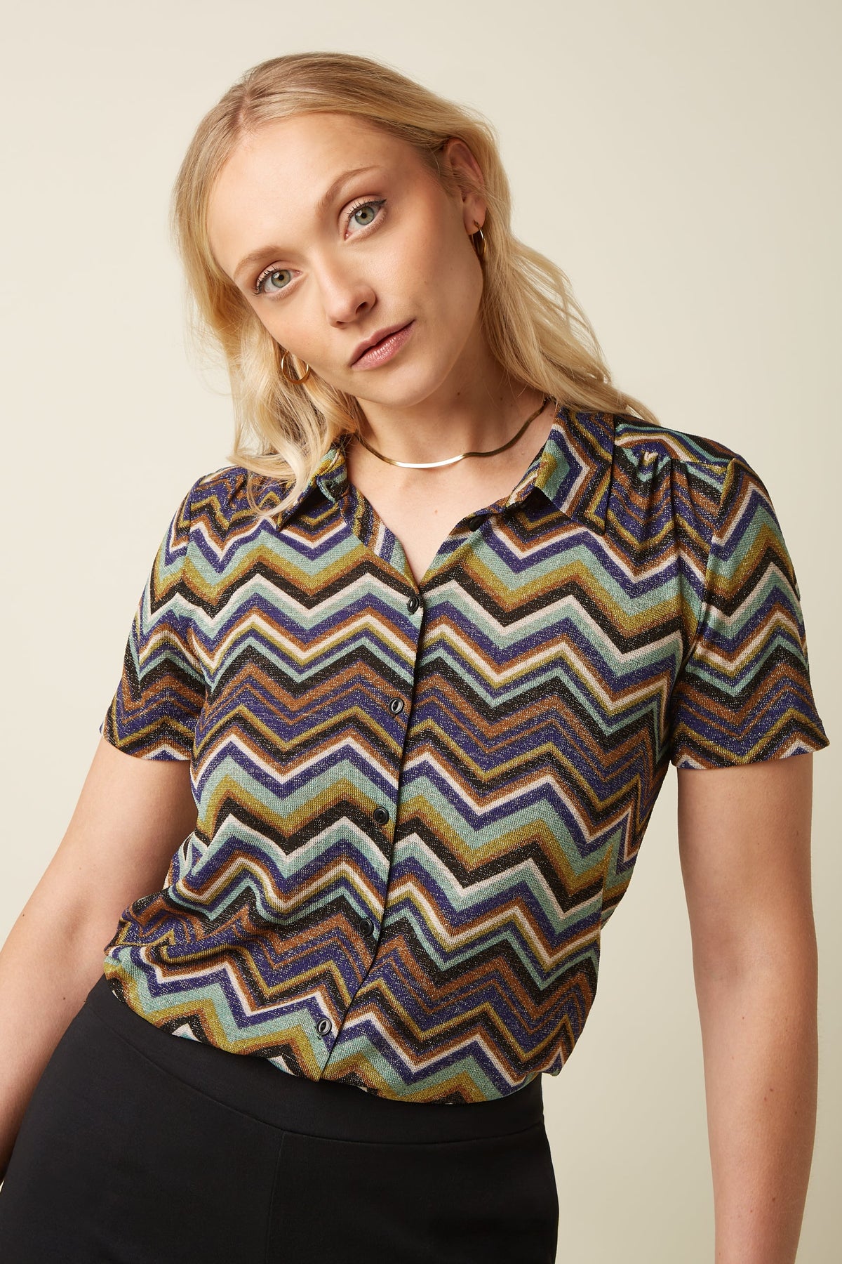King Louie - Maisie Blouse Shio - Strong Blue