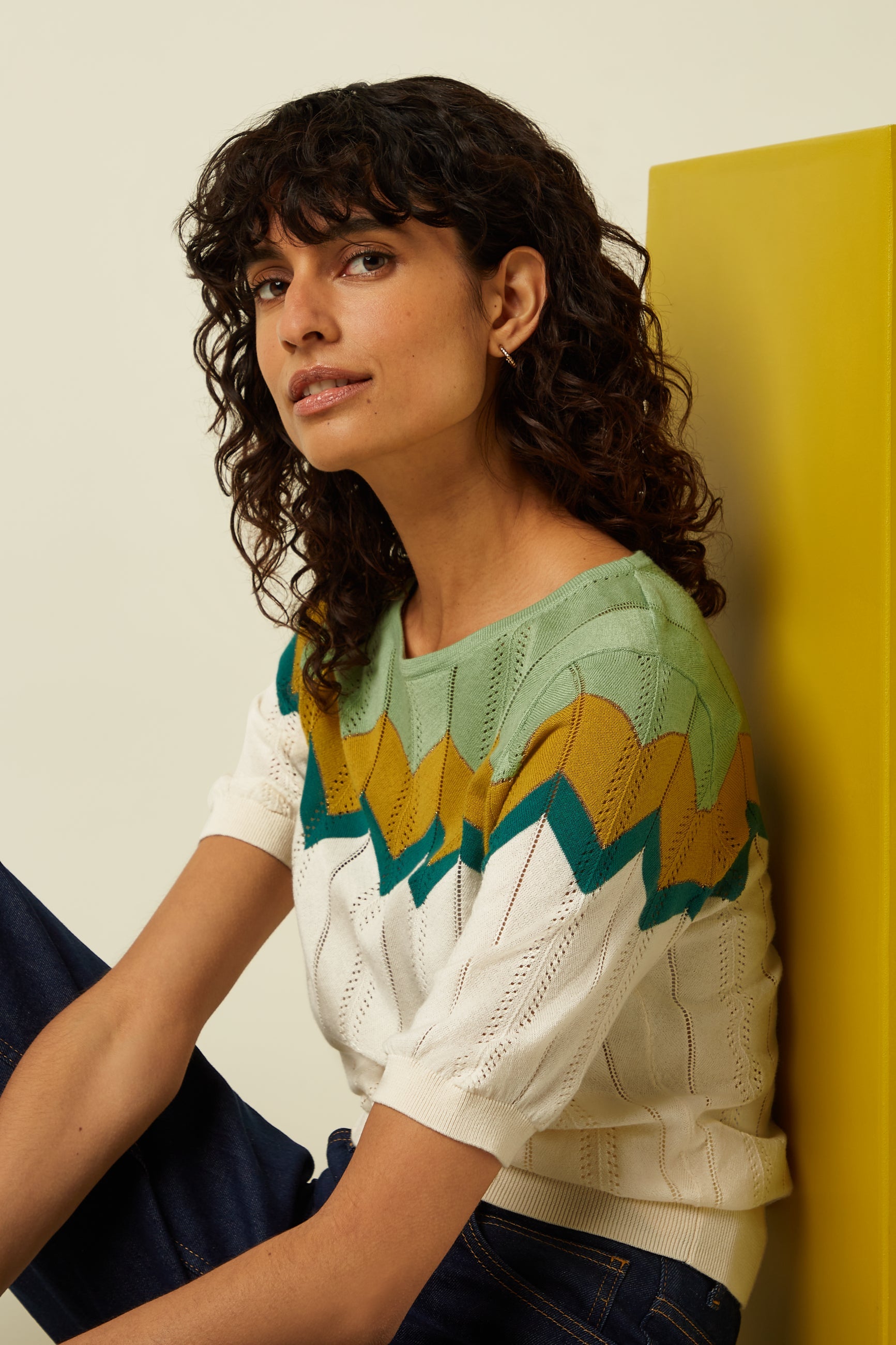 King Louie - Agnes Top Nova - Cream