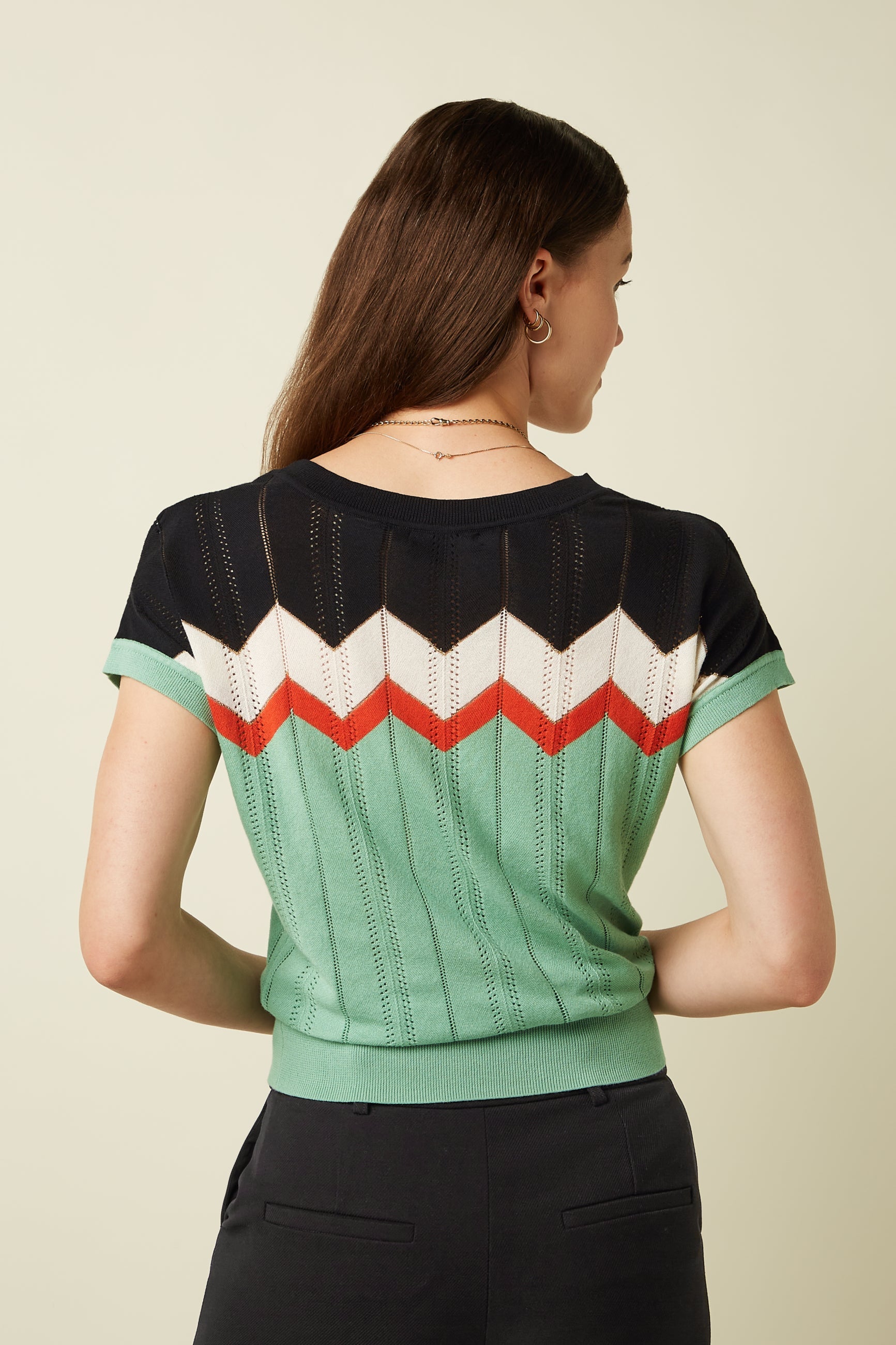 King Louie - Boatneck Top Nova - Minty Meadow