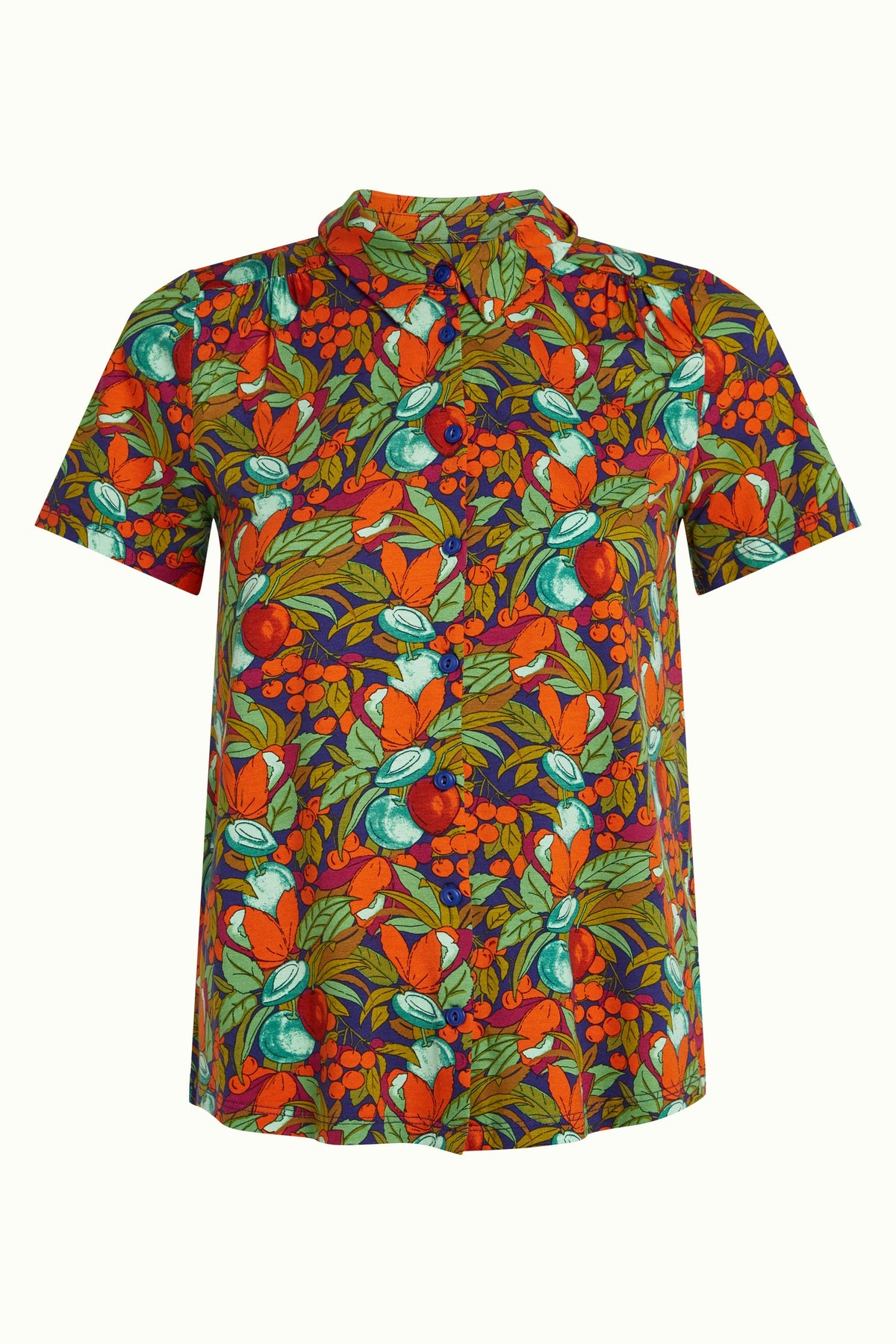 King Louie - Maisie Blouse Puerto - Strong Blue