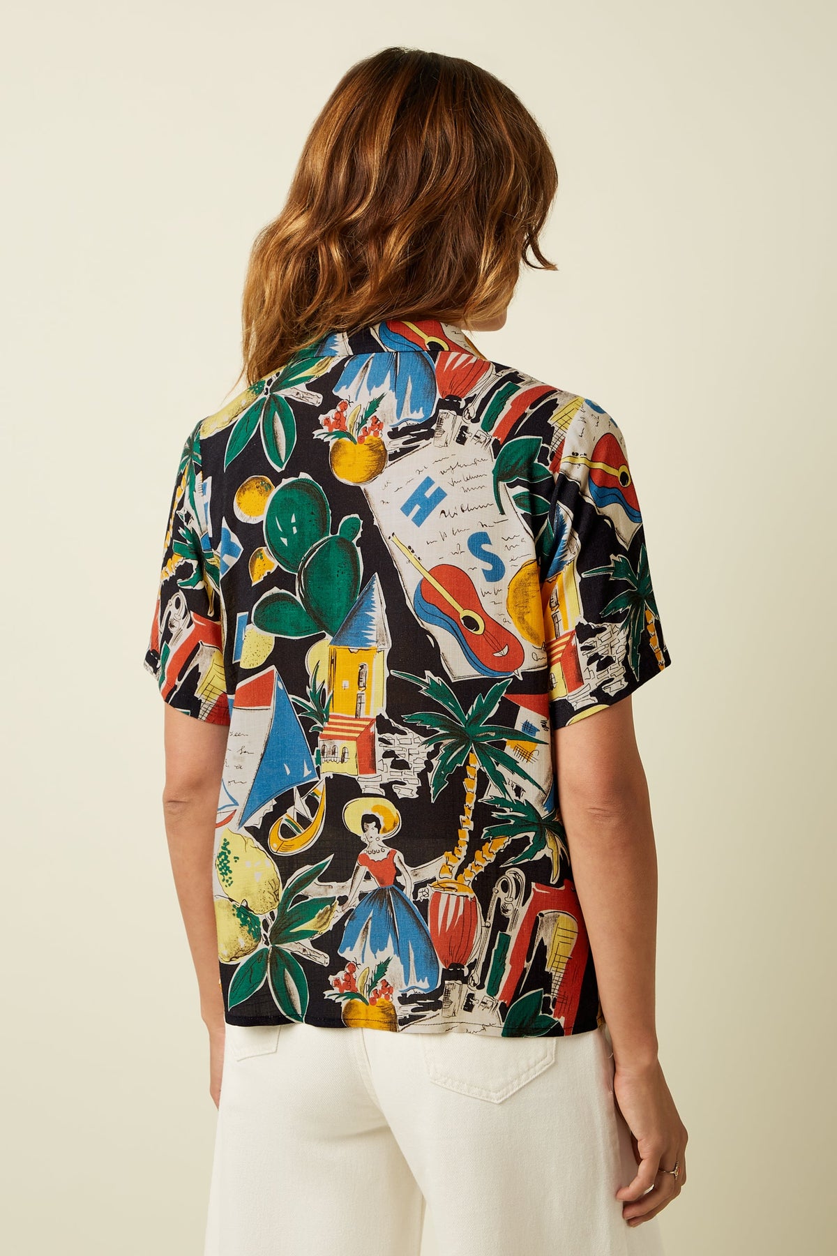 King Louie - Bella Blouse Tropez - Black