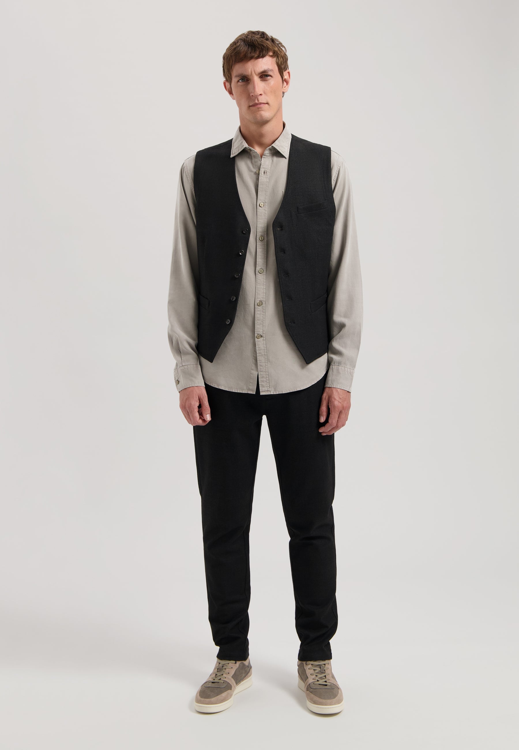 Dstrezzed - Travel Check Waistcoat - Raven